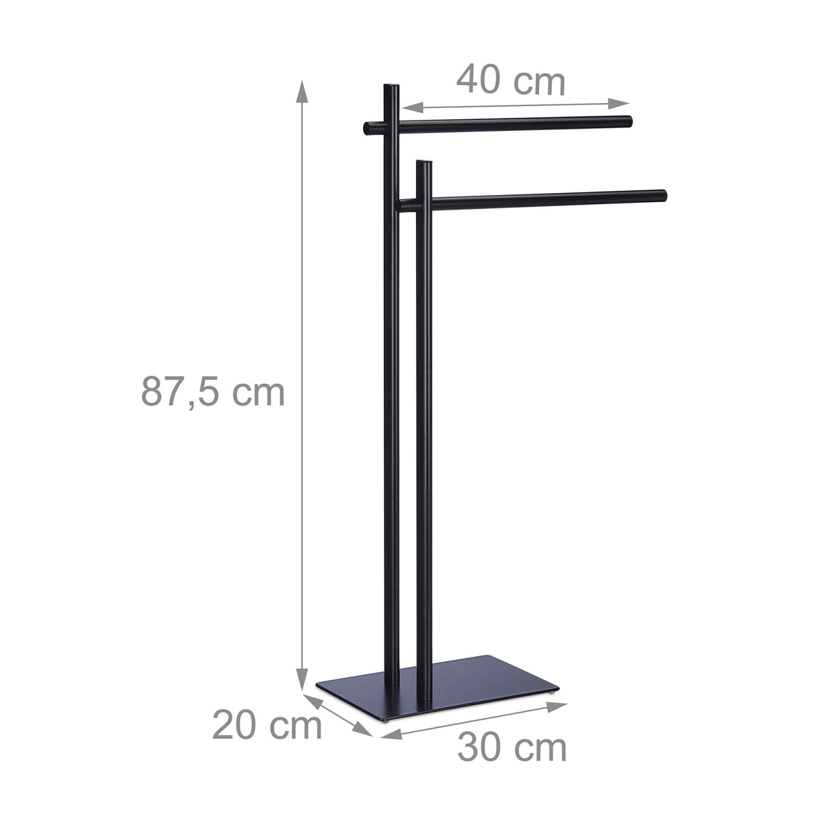 Freestanding towel rack