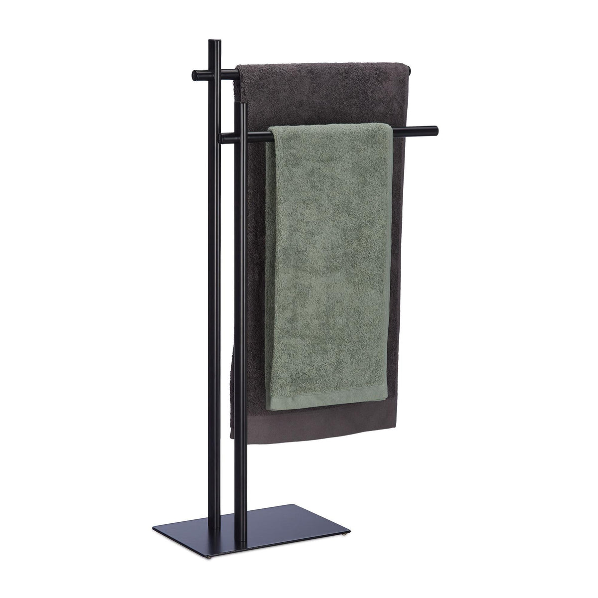 Freestanding towel rack