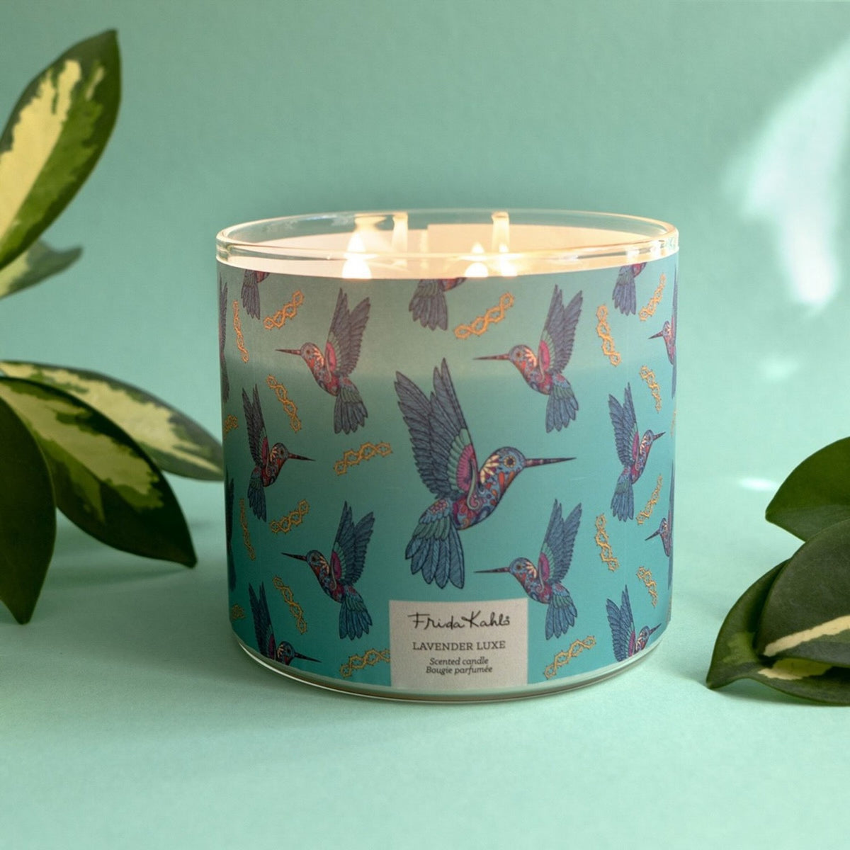 Frida Kahlo Scented Candle in Artistic Glass