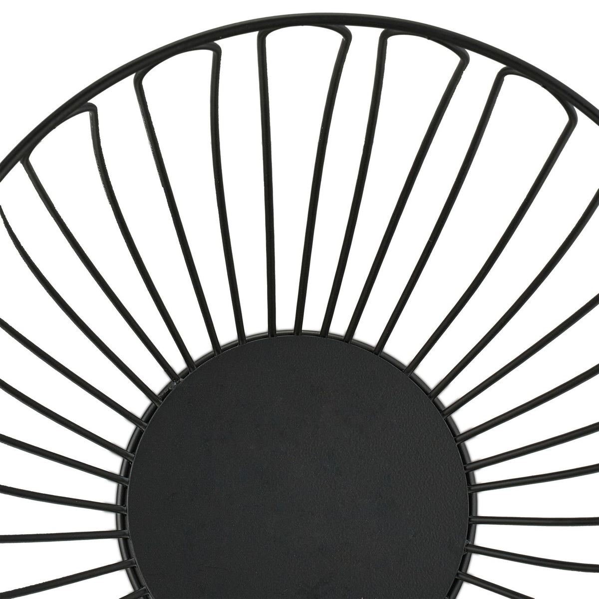 Fruit bowl in black metal