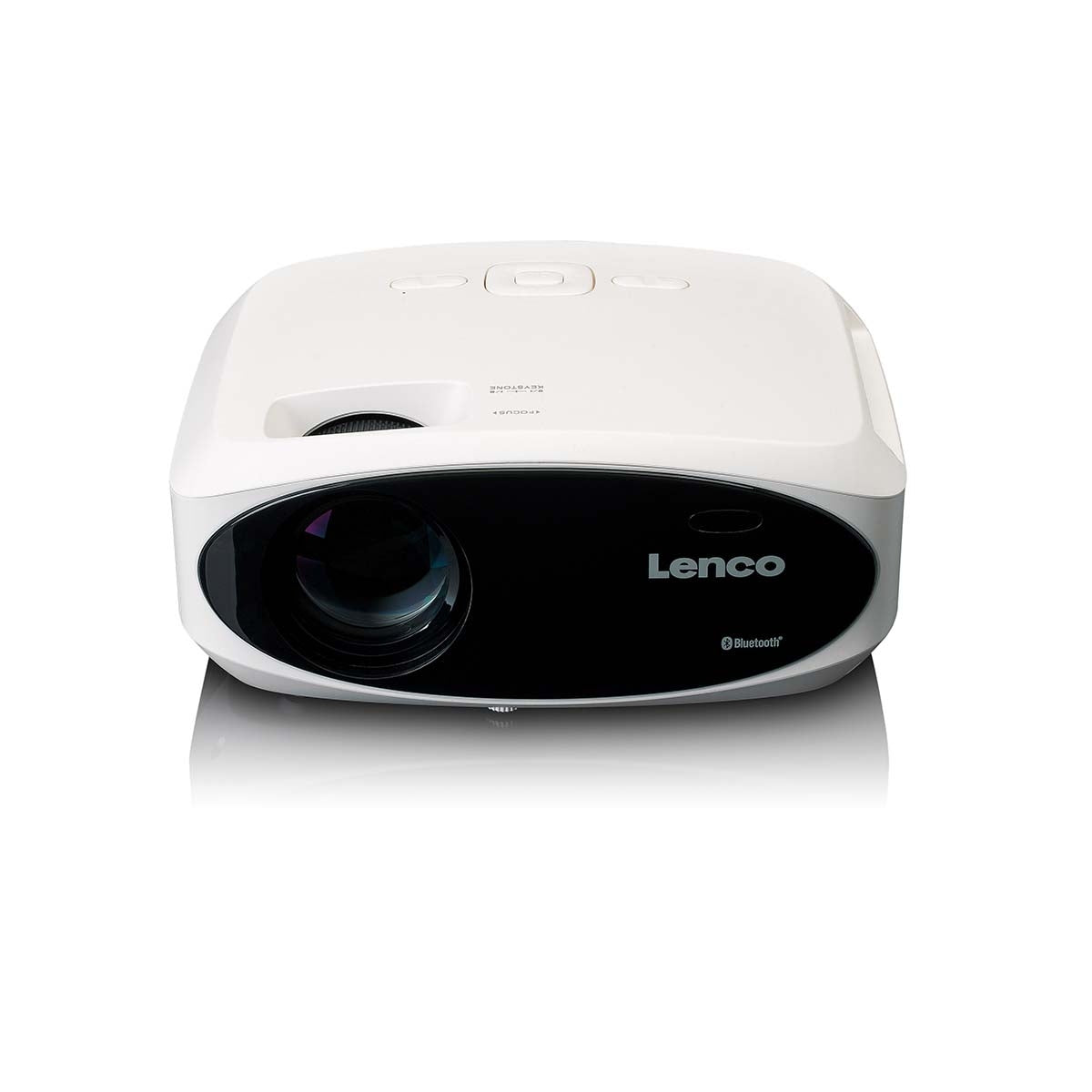 Full HD 1080P LCD projector with Bluetooth White