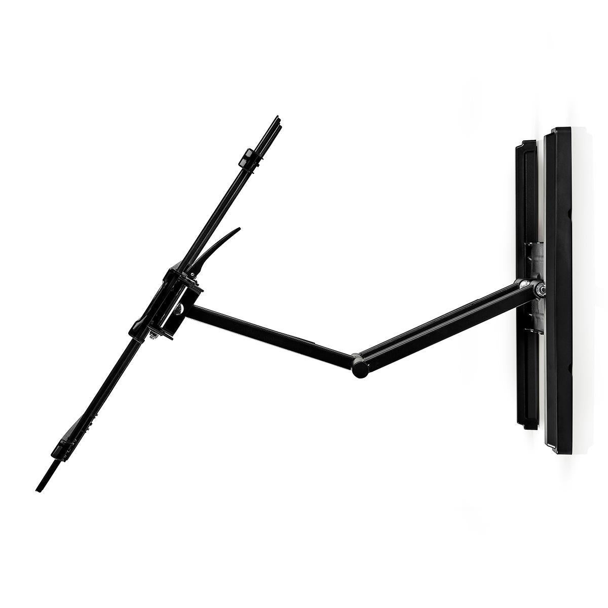 Full Motion TV Wall Mount | 37 - 80 " | Maximum supported screen weight: 50 kg | Tiltable | Rotatable | Minimum wall distance: 70 mm | Maximum wall distance: 650 mm | 3 Pivot point(s) | Steel | Black