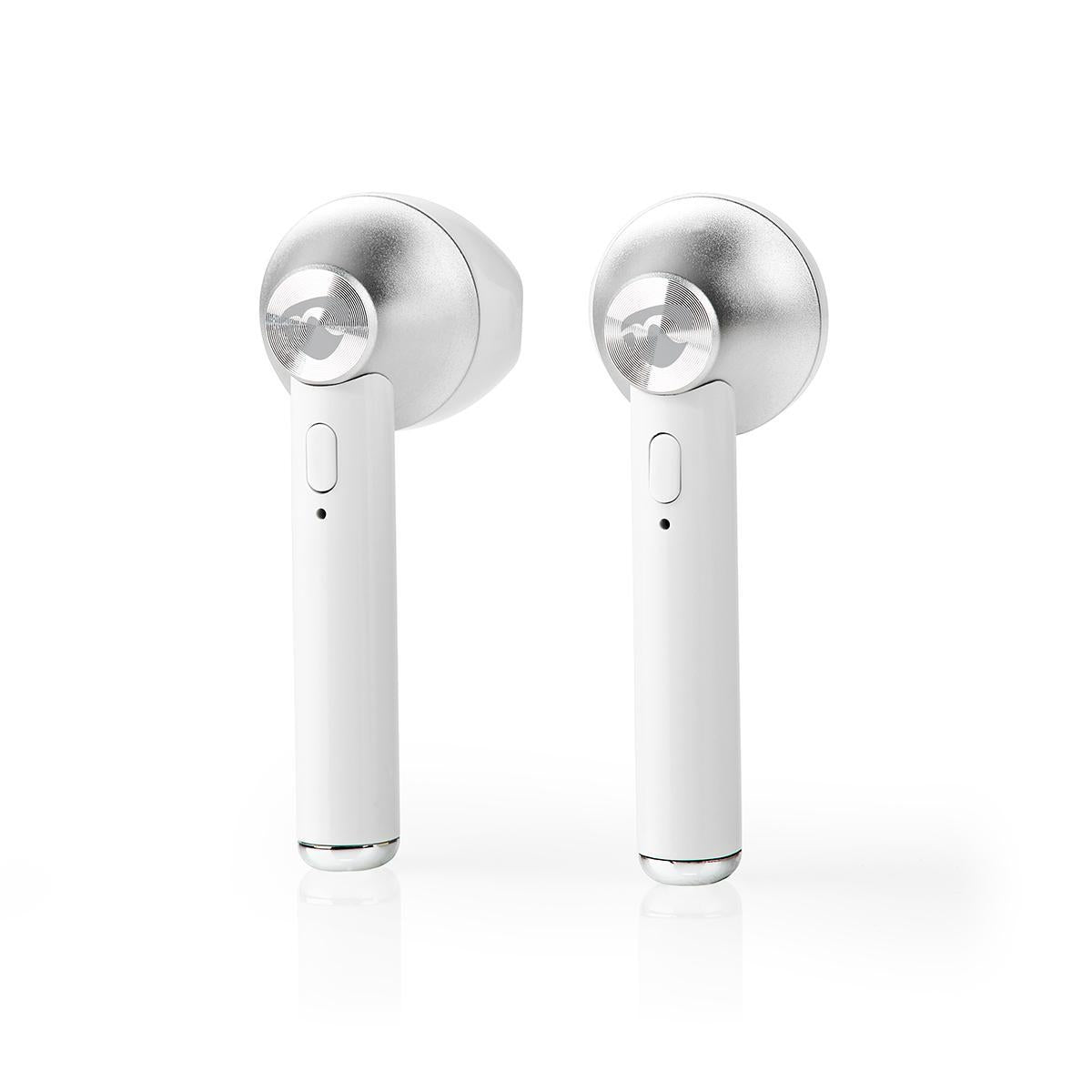 Fully Wireless Headphones | Bluetooth® | Maximum battery life: 2.5 hours | Press Control | Battery cover | Built-in microphone | Support for voice control | White