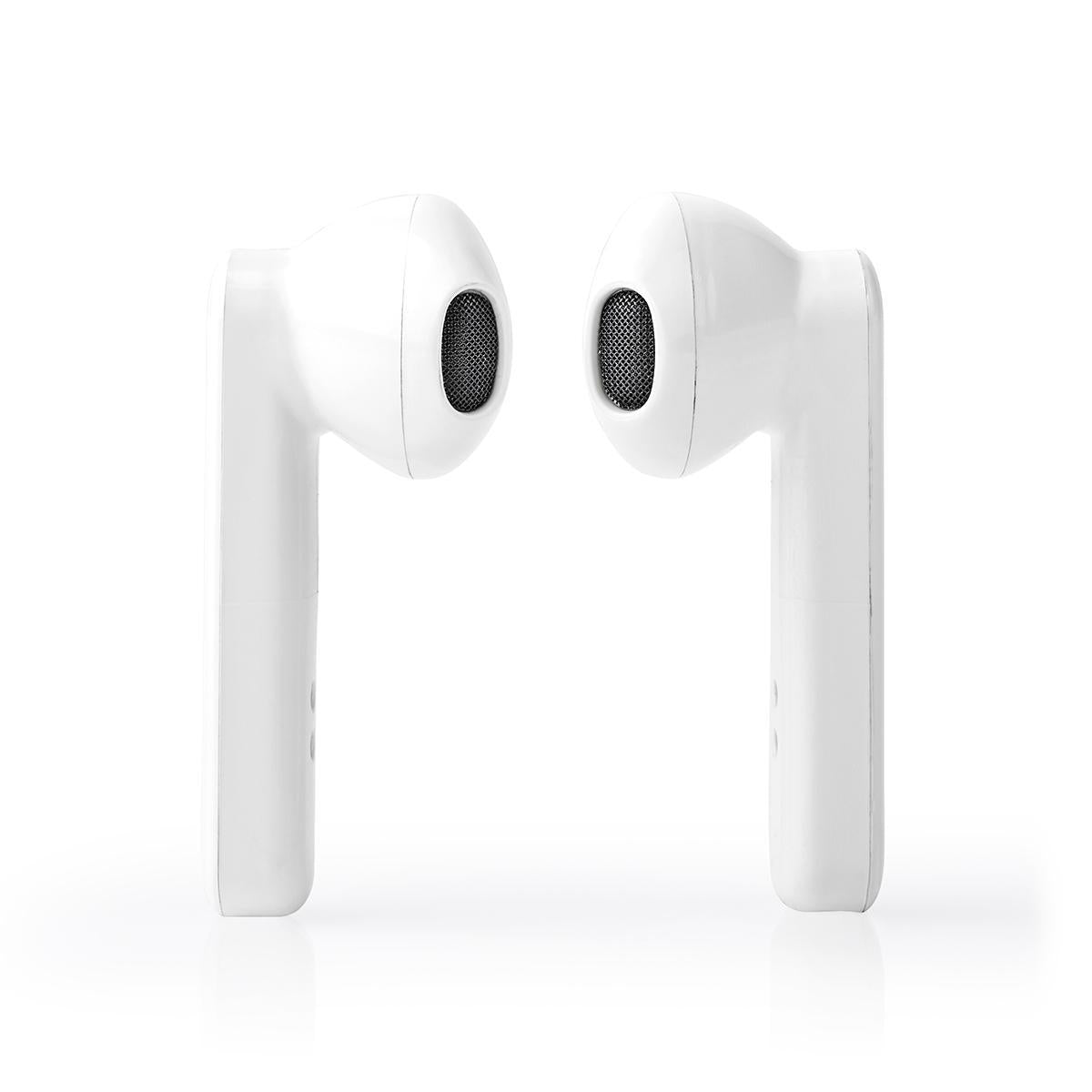 Fully Wireless Headphones | Bluetooth® | Maximum battery life: 2.5 hours | Press Control | Battery cover | Built-in microphone | Support for voice control | White