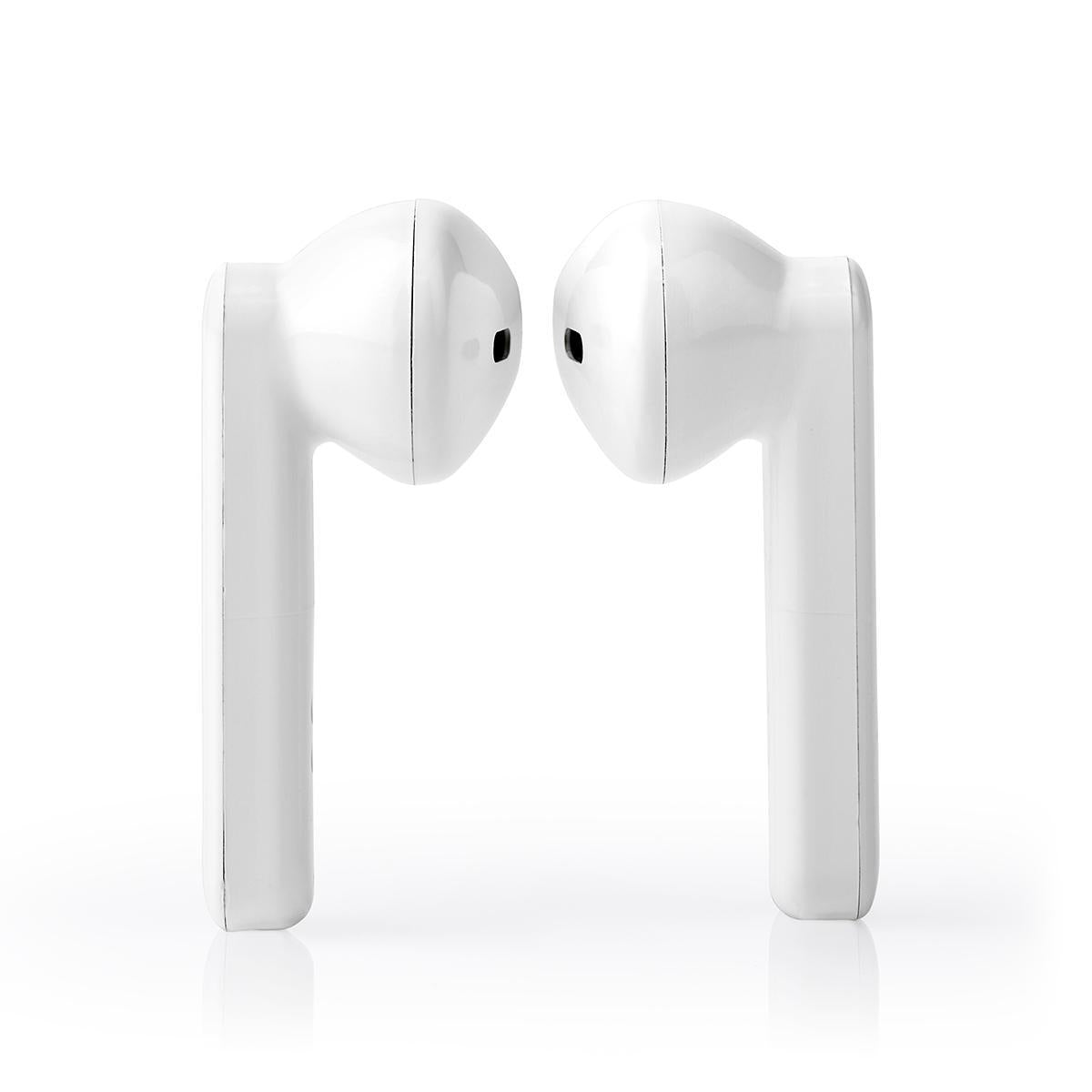 Fully Wireless Headphones | Bluetooth® | Maximum battery life: 2.5 hours | Press Control | Battery cover | Built-in microphone | Support for voice control | White