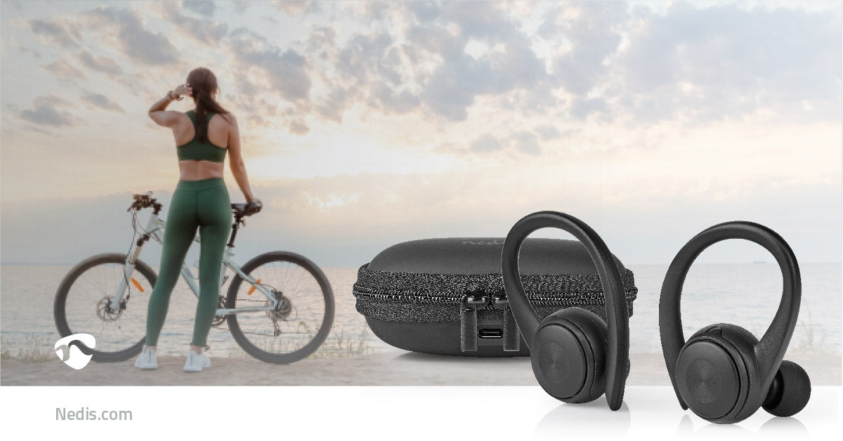 Fully Wireless Headphones | Bluetooth® | Maximum battery life: 4 hours | Press Control | Battery cover | Built-in microphone | Support for voice control | Ears hook | Black