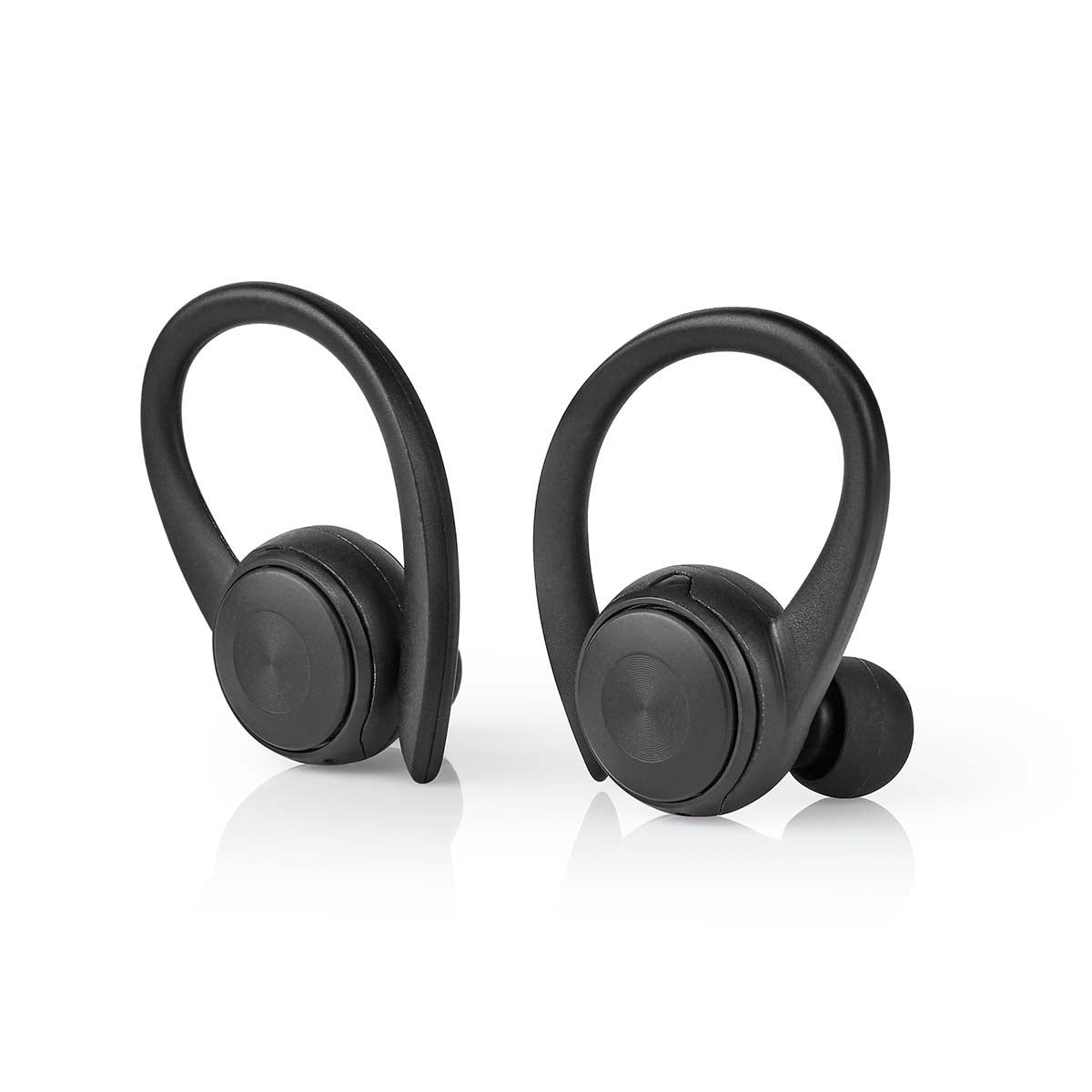 Fully Wireless Headphones | Bluetooth® | Maximum battery life: 4 hours | Press Control | Battery cover | Built-in microphone | Support for voice control | Ears hook | Black