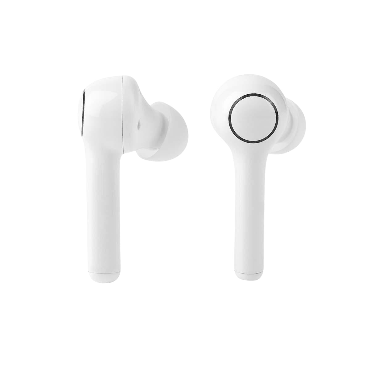 Fully Wireless Headphones | Bluetooth® | Maximum battery life: 6 hours | Press Control | Battery cover | Built-in microphone | Support for voice control | White