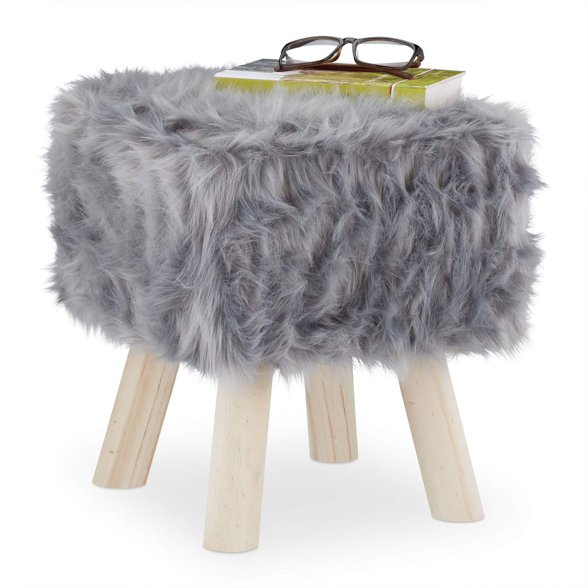 Fur Pallet Faux Fur Gray