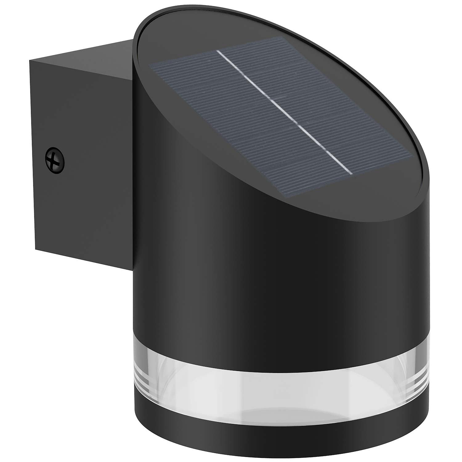 Fyve Wall Lamp Angled Solar Cell Ultra Efficient LED 200lm Black