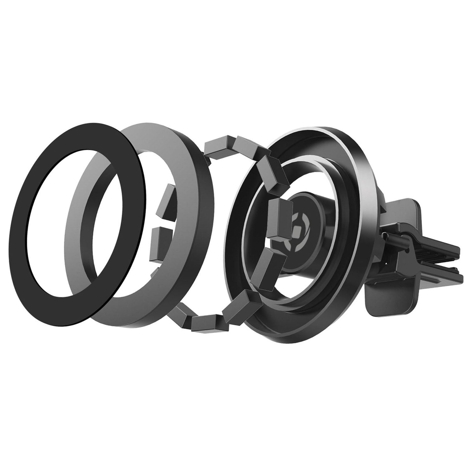 GHOSTMAG Pro MagSafe car holder for fan grill Aluminum