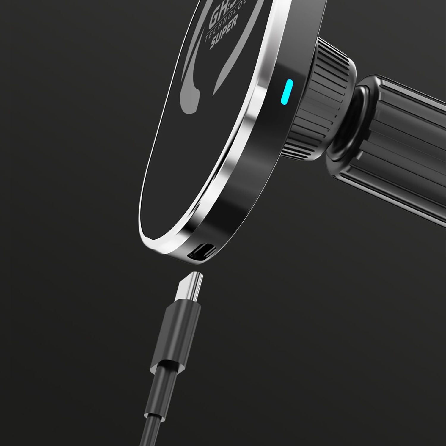 GHOSTSUPERMAGCH MagSafe car holder with wireless charging