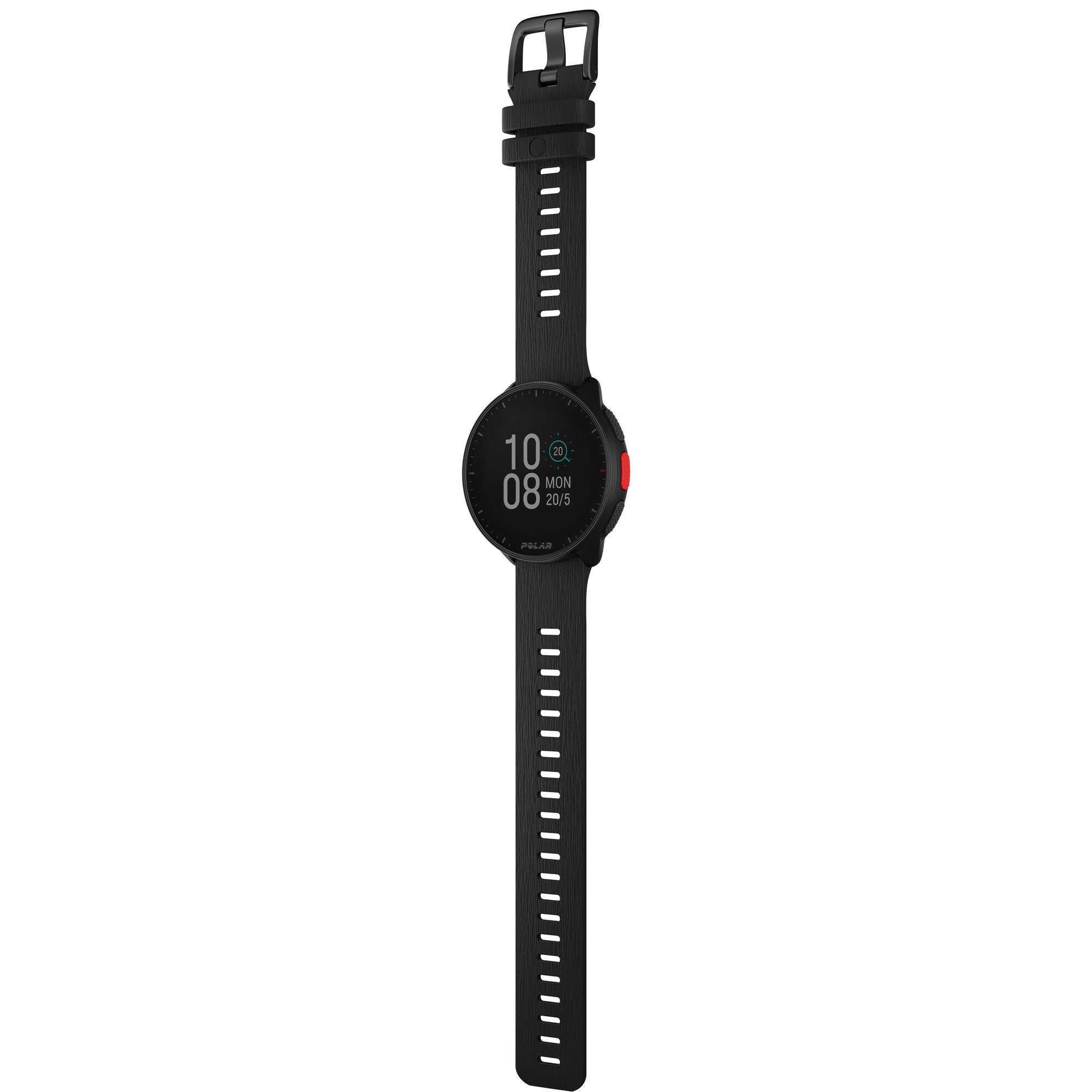 GPS Running Watch, Night Black, Size S-L