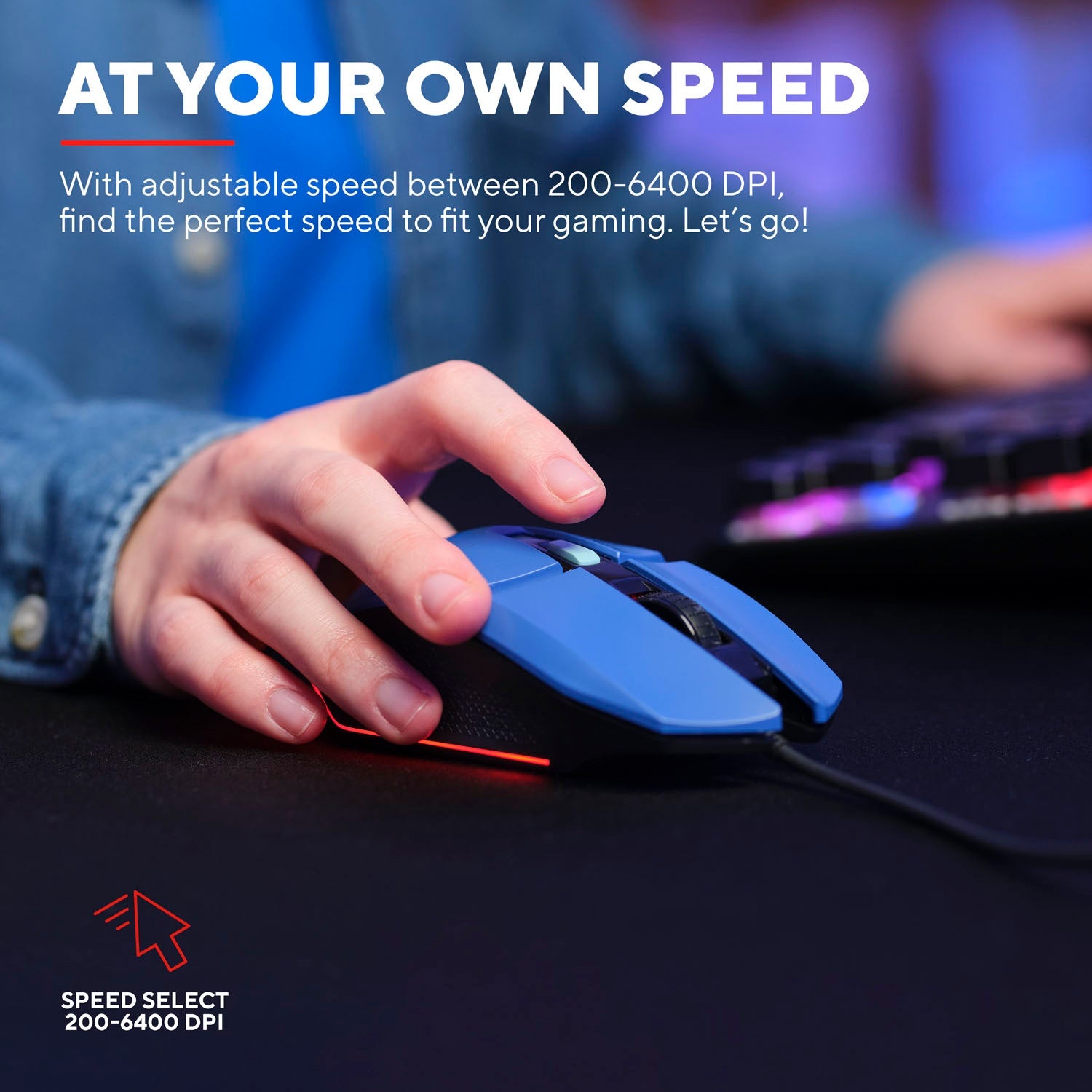 GXT 109B Felox Illuminated Gaming mouse Blue