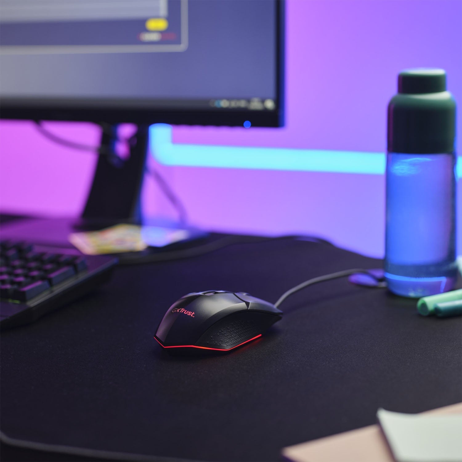 GXT 109 Felox Illuminated Gaming mouse Black