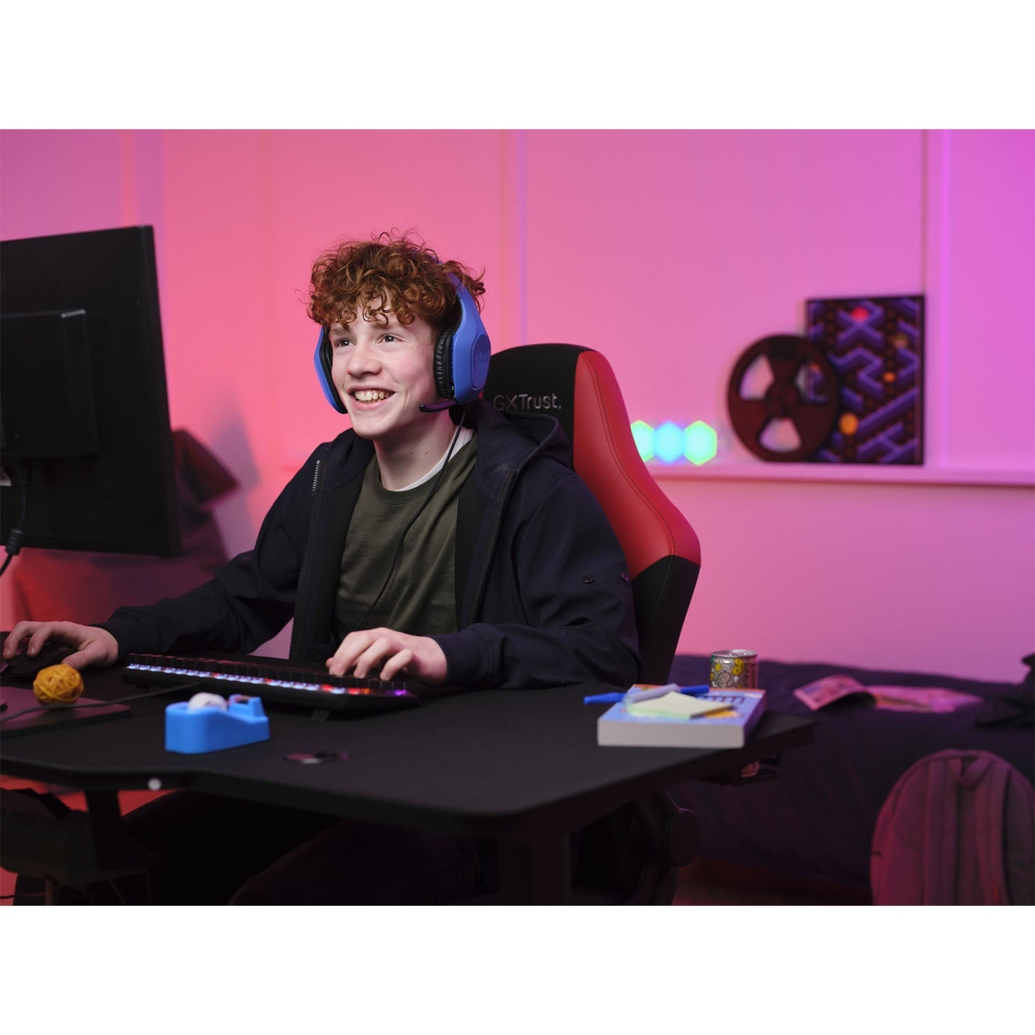 GXT 415B Zirox Gaming Headset Blue