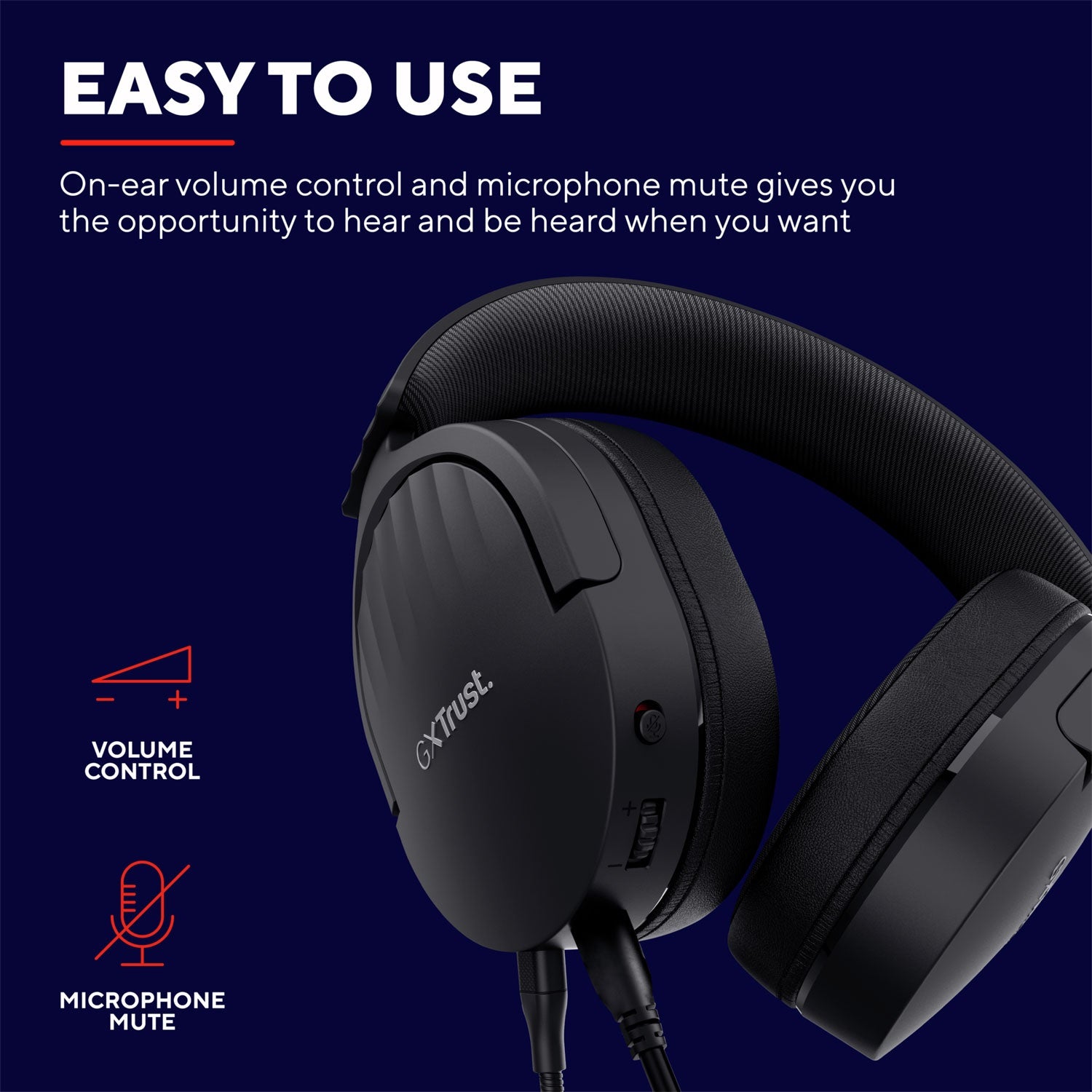 GXT 489 Fayzo Gaming Headset Eco Black