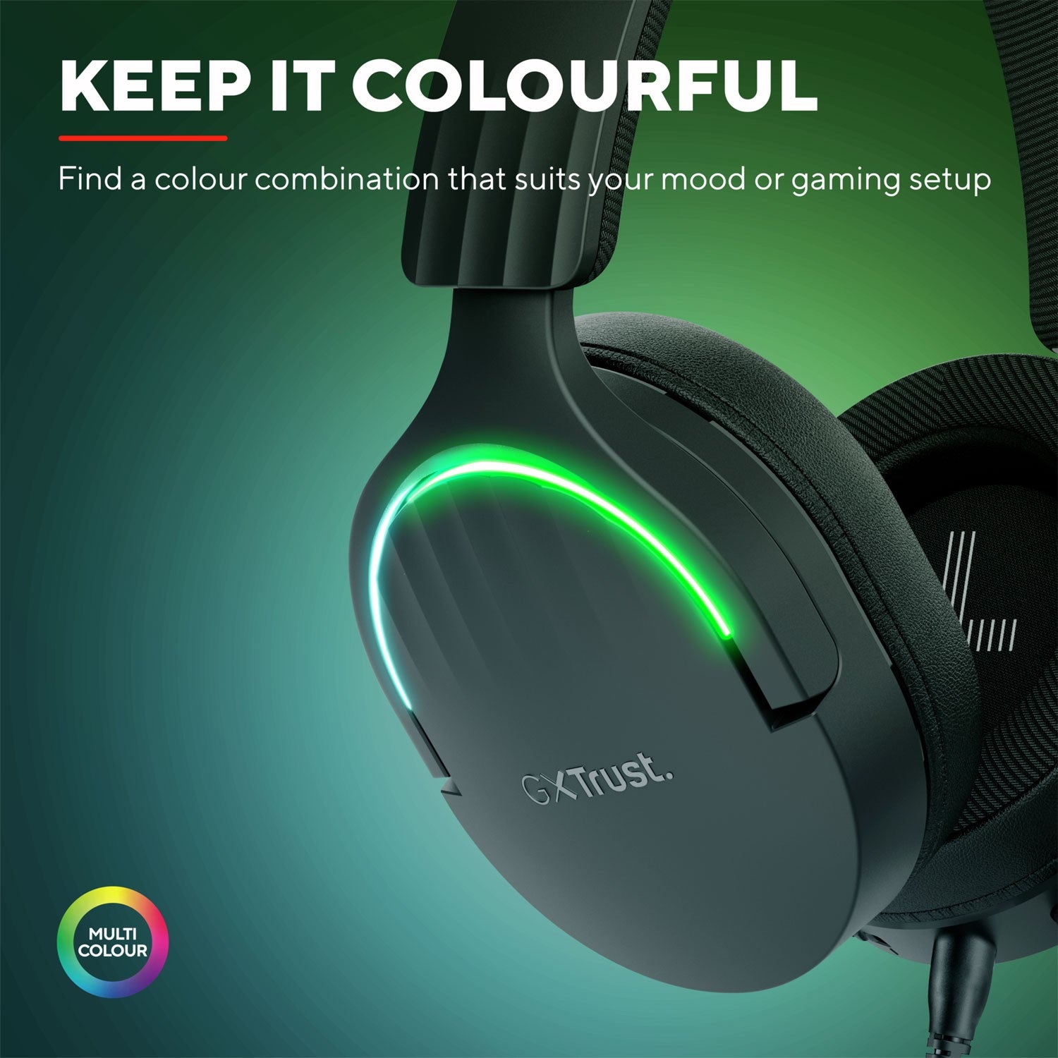 GXT 490 Fayzo Gaming Headset 7.1 USB Eco Black