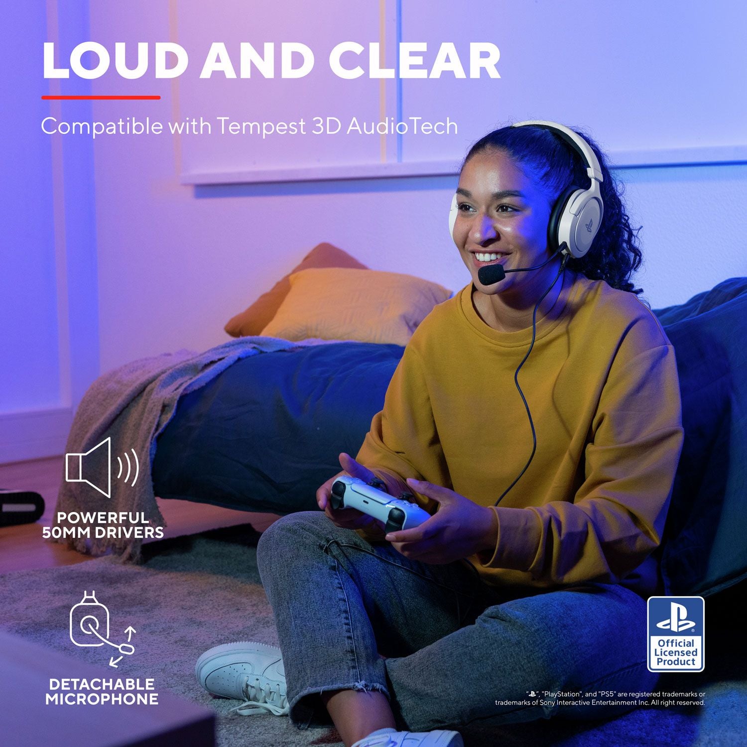 GXT 498W Forta Gaming Headset PS5 White