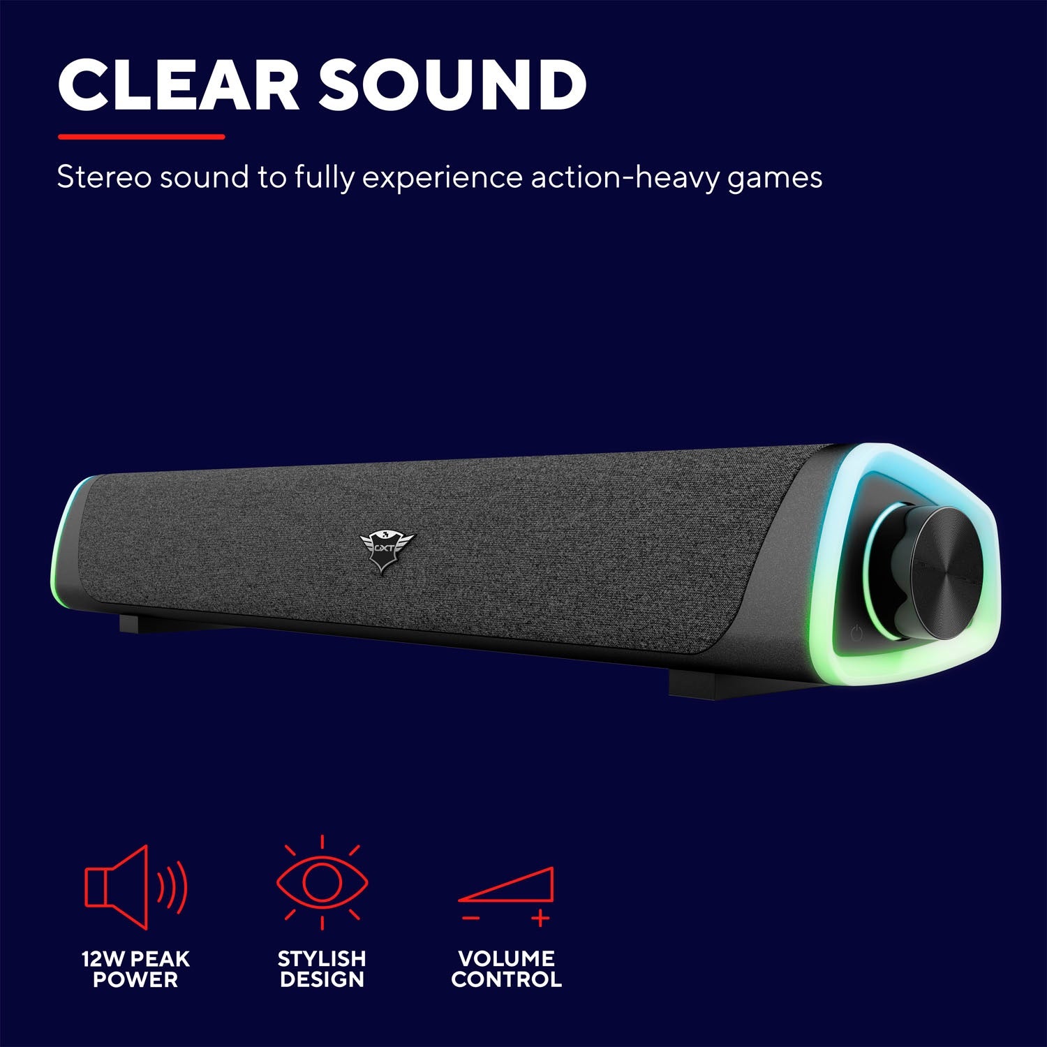GXT 620 Axon RGB Illuminated Soundbar