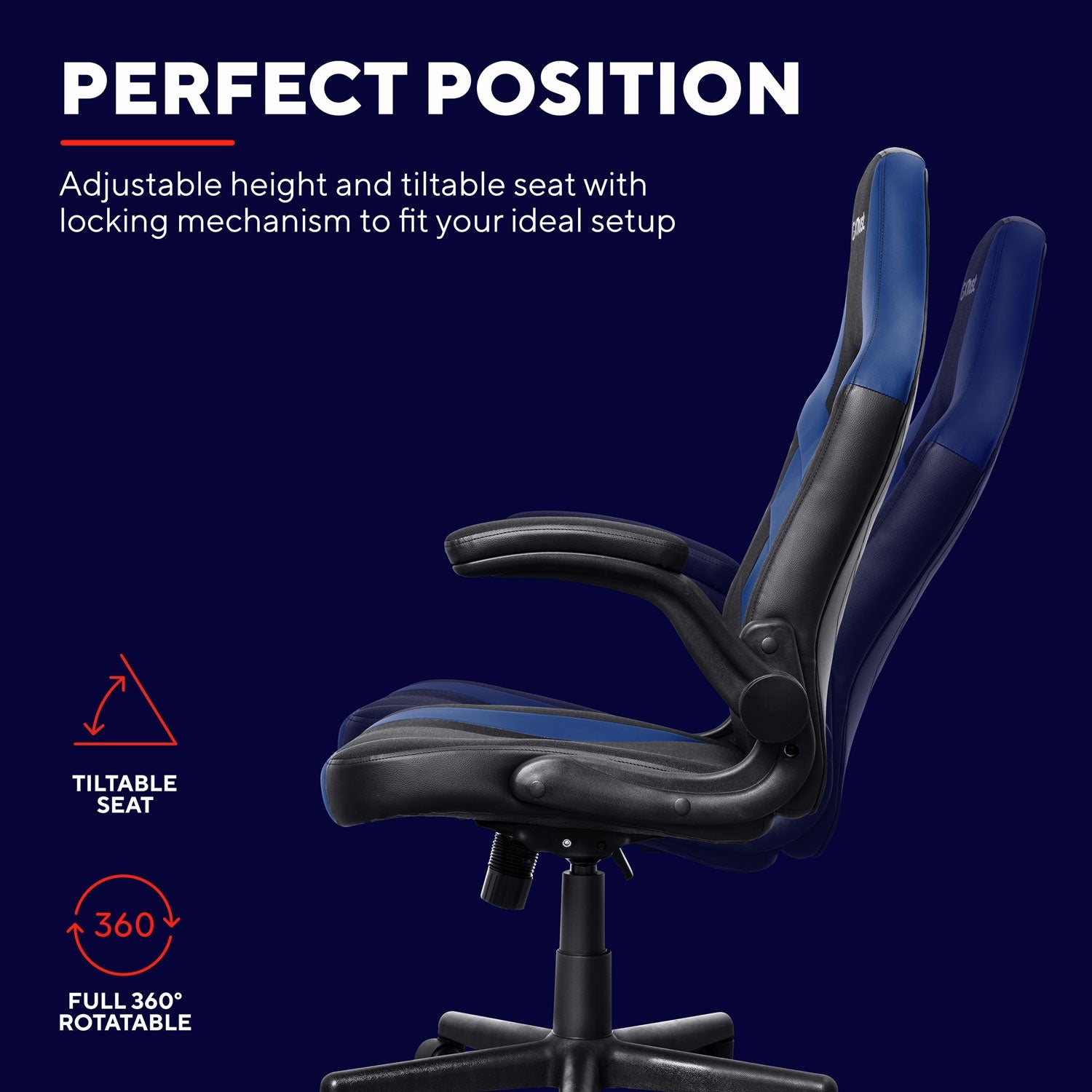 GXT 703B Riye Gaming Chair Blue