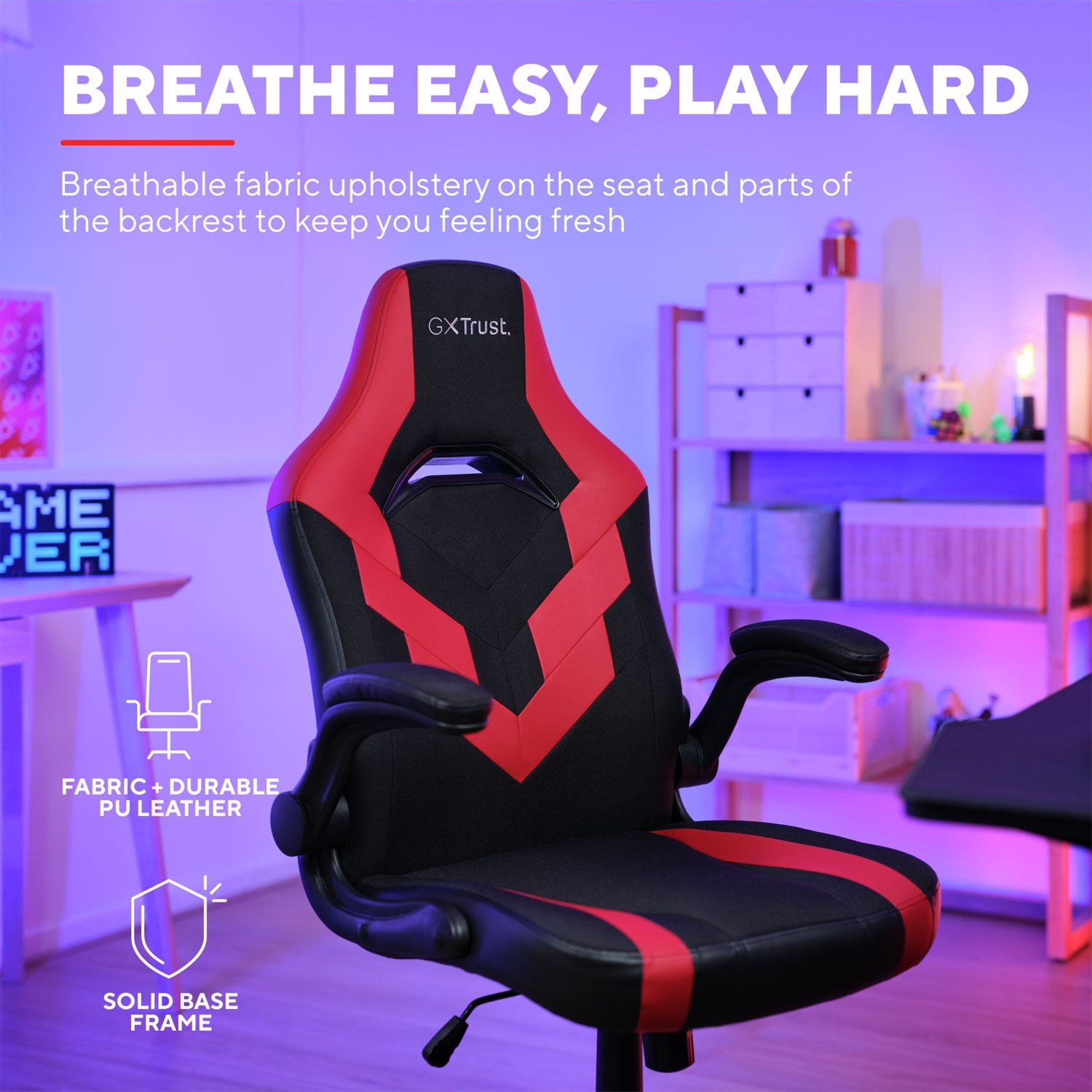 GXT 703R Riye Gaming Chair Red