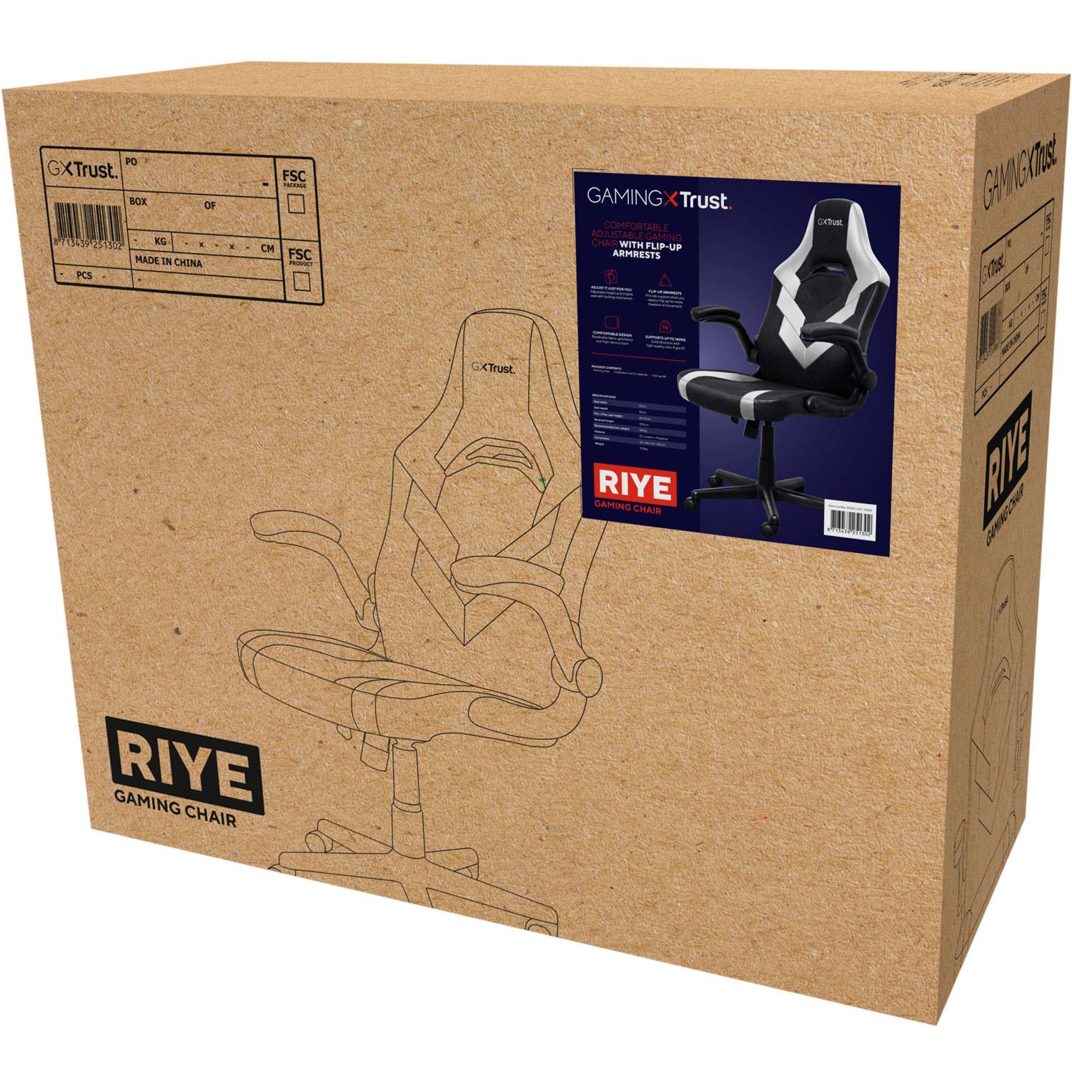 GXT 703W Riye Gaming Chair White