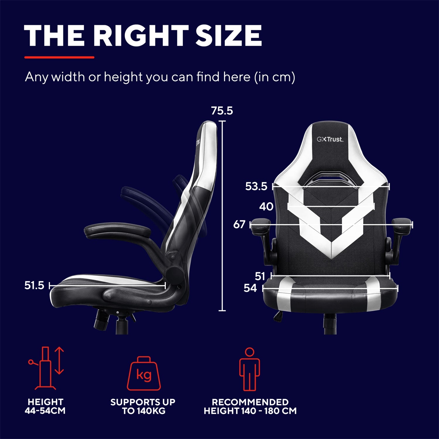 GXT 703W Riye Gaming Chair White