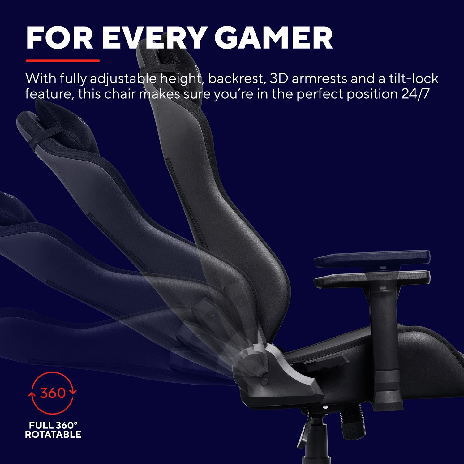 GXT 714 Ruya Gaming Chair Black