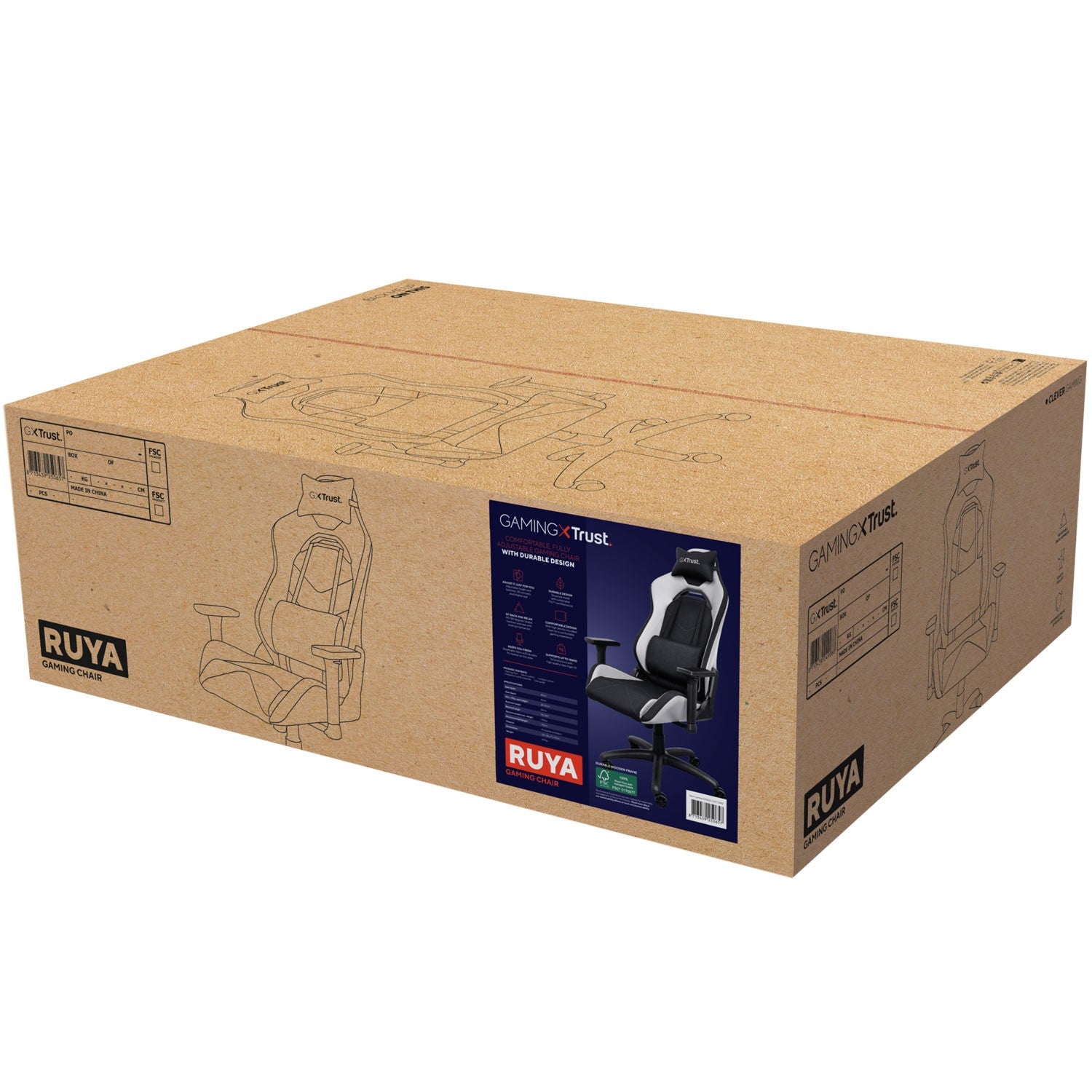 GXT 714W Ruya Gaming Chair White