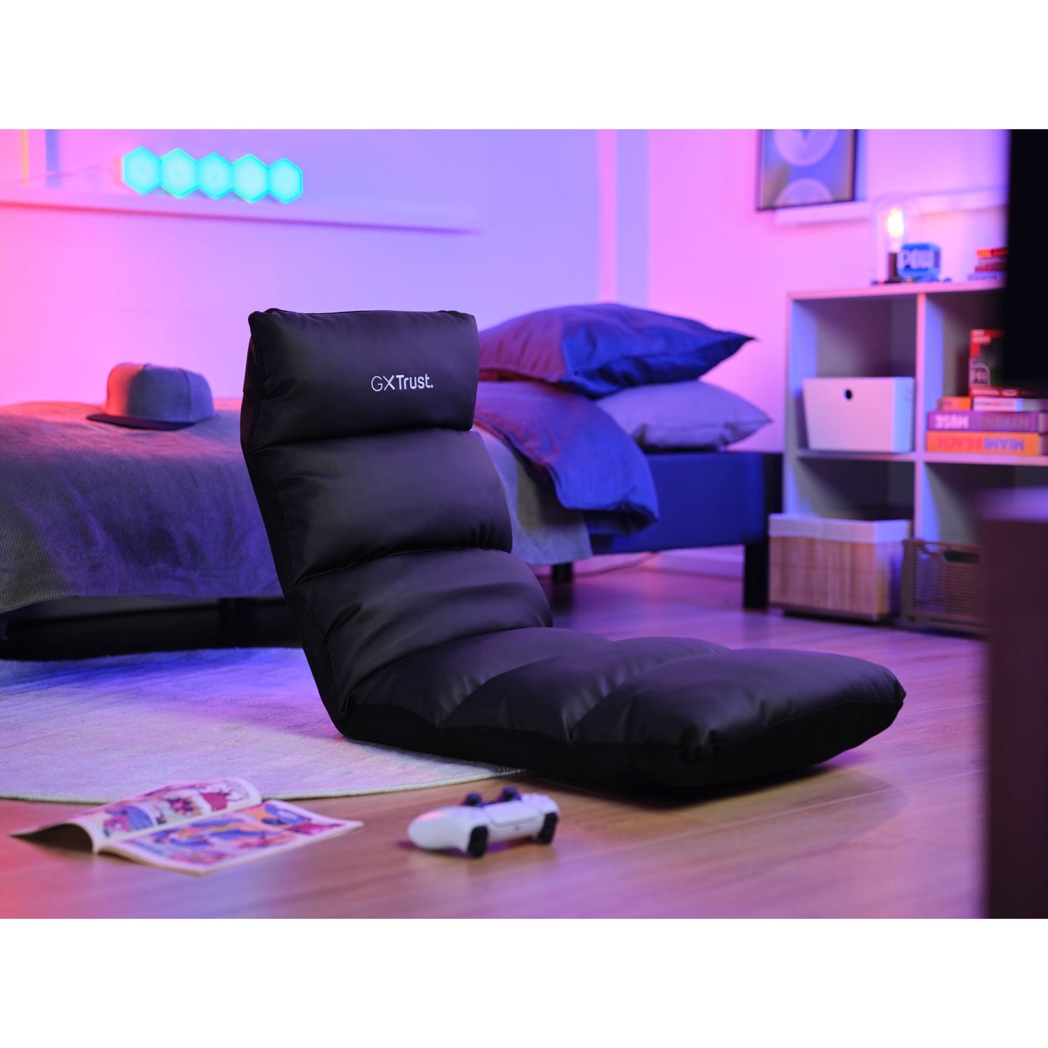 GXT 718 Rayzee Gaming chair for the floor Black