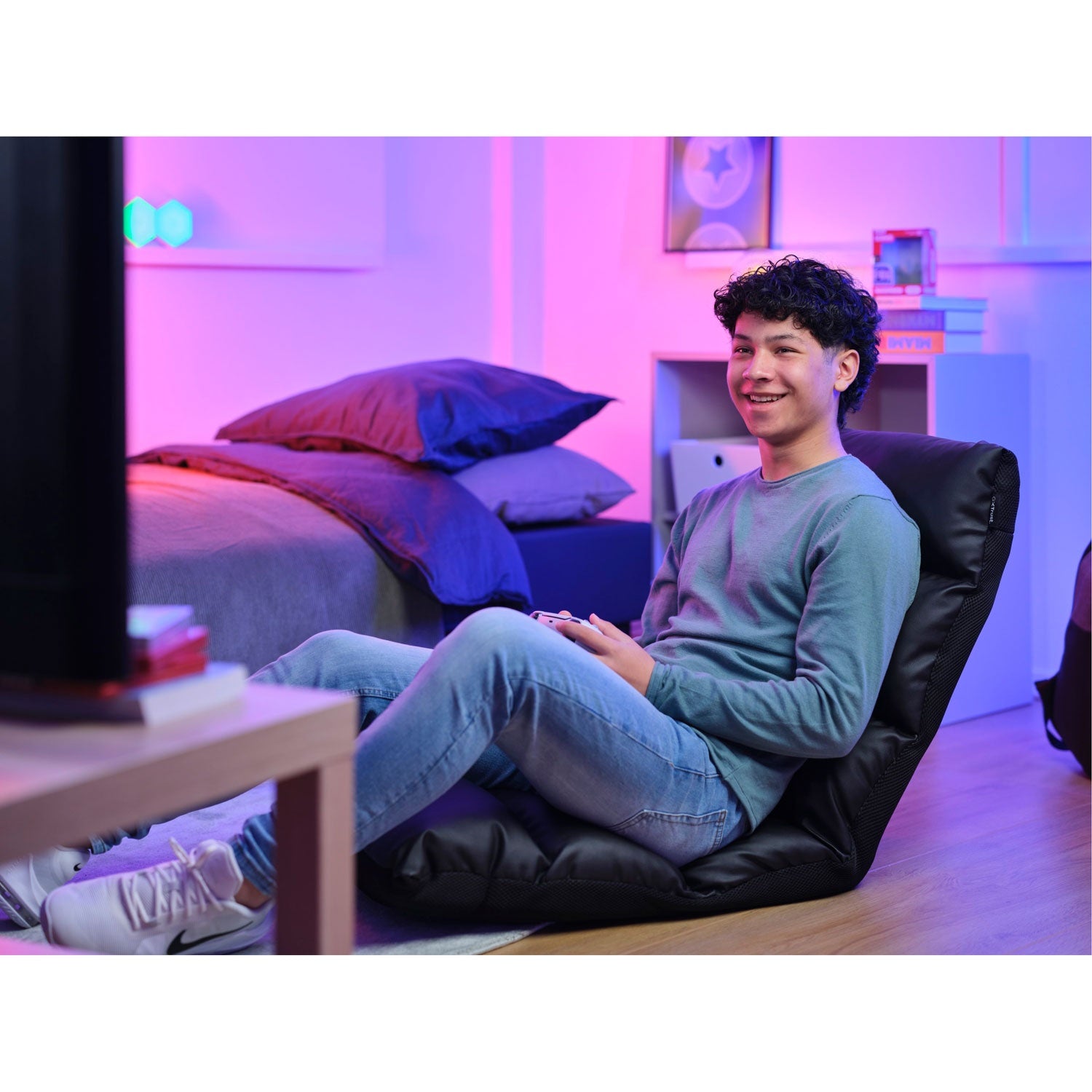 GXT 718 Rayzee Gaming chair for the floor Black