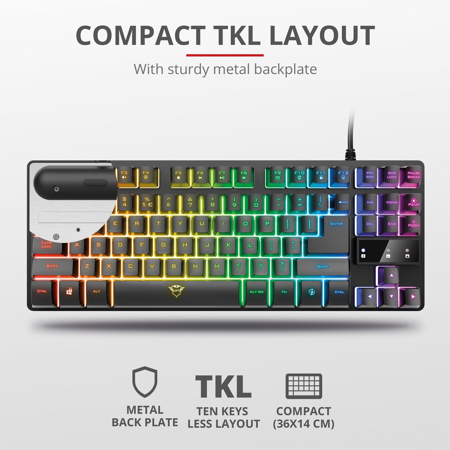 GXT 833 Thado TKL RGB Gaming Keyboard Nordic