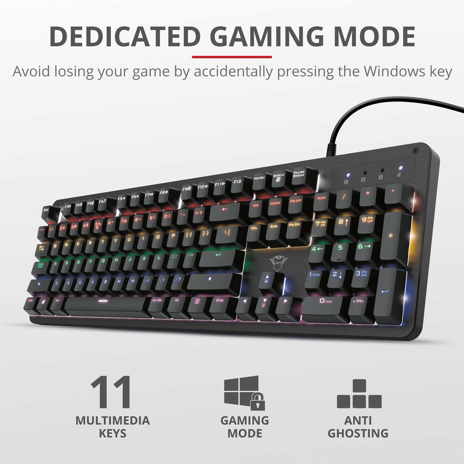 GXT 863 Mazz Mechanical keyboard Nordic