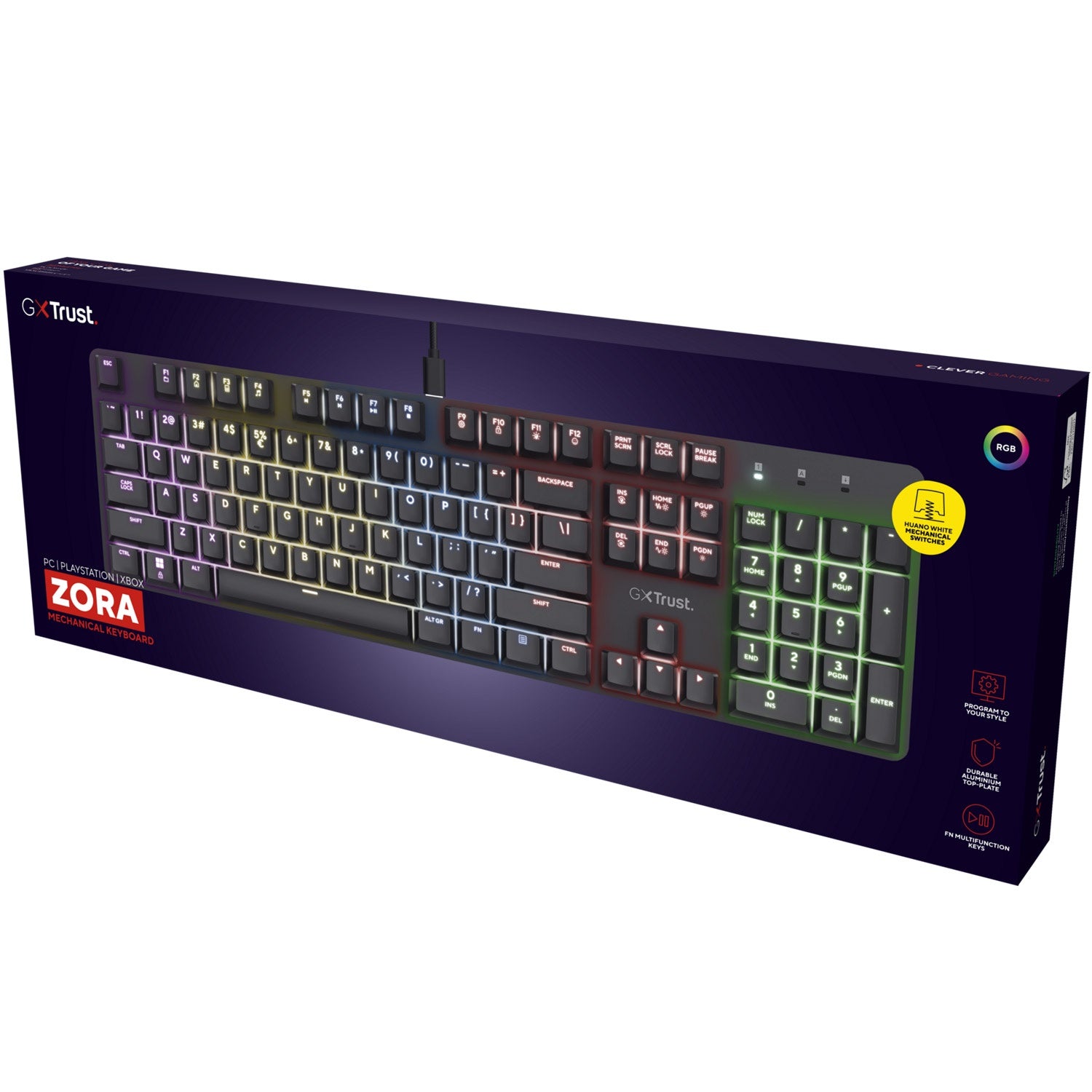 GXT 871 Zora Mechanical gaming keyboard Nordic layout