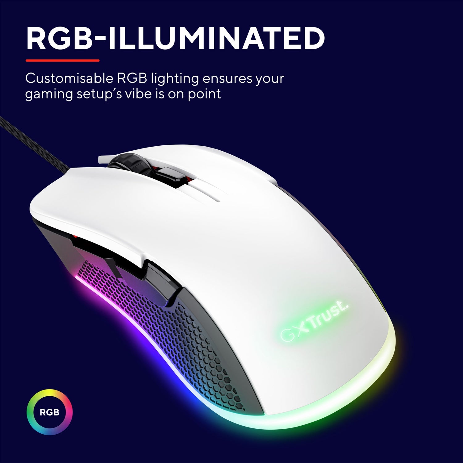 GXT 922W Ybar Gaming Mouse Eco White