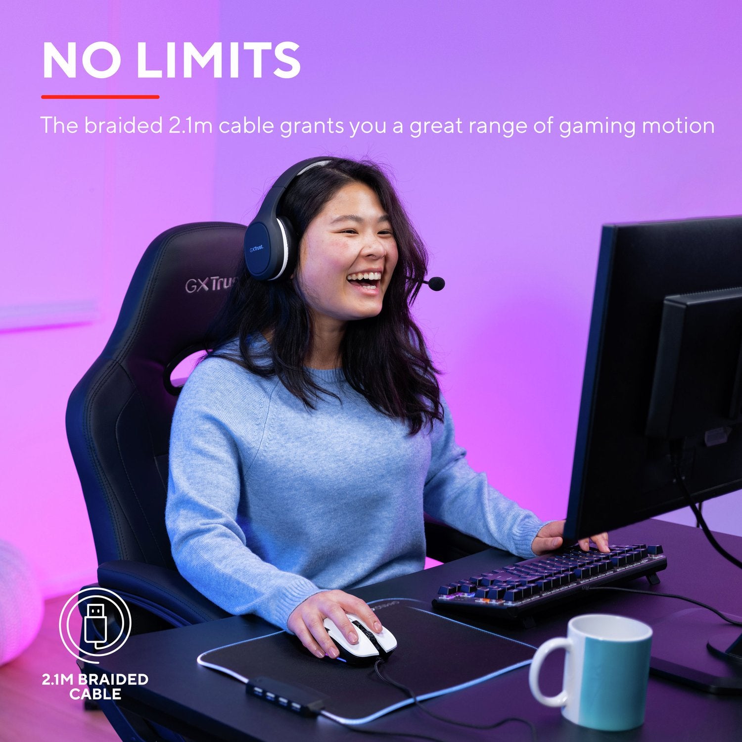 GXT 922W Ybar Gaming Mouse Eco White