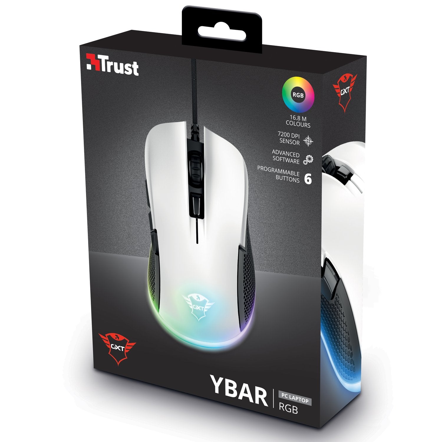 GXT 922W Ybar Gaming Mouse White