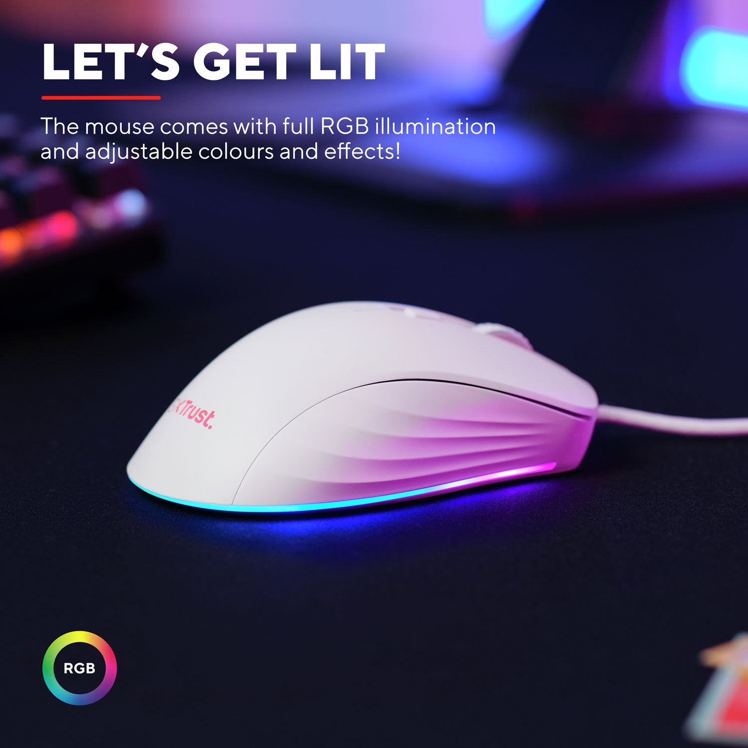 GXT 924W Ybar+ Gaming Mouse White