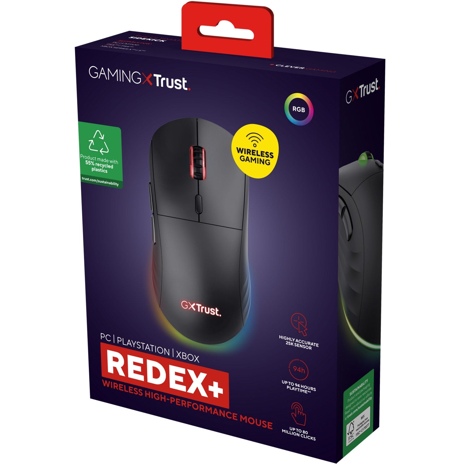 GXT 927 Redex+ High performance wireless gaming mouse
