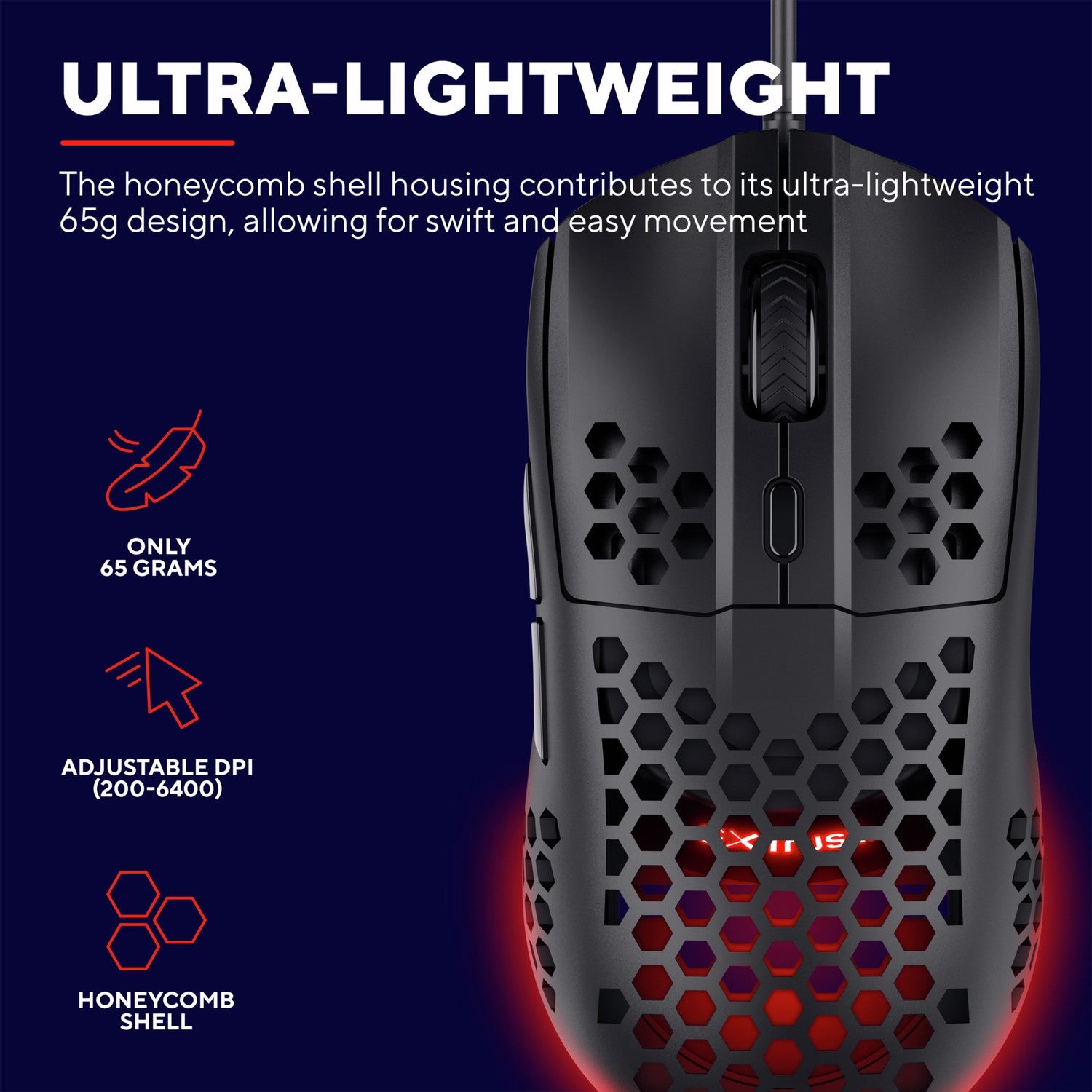 GXT 928 Helox Lightweight Gaming Mouse Black