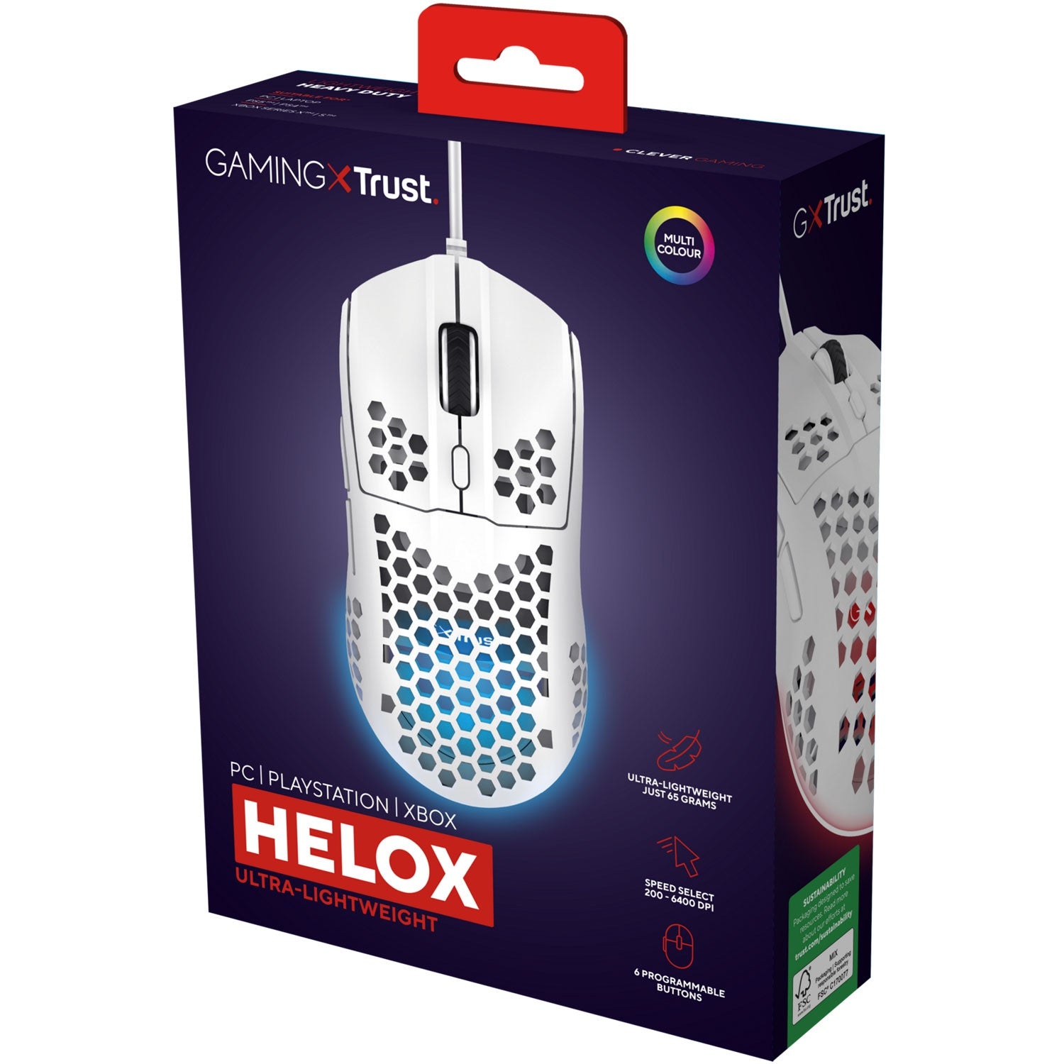 GXT 928W Helox Lightweight Gaming Mouse White