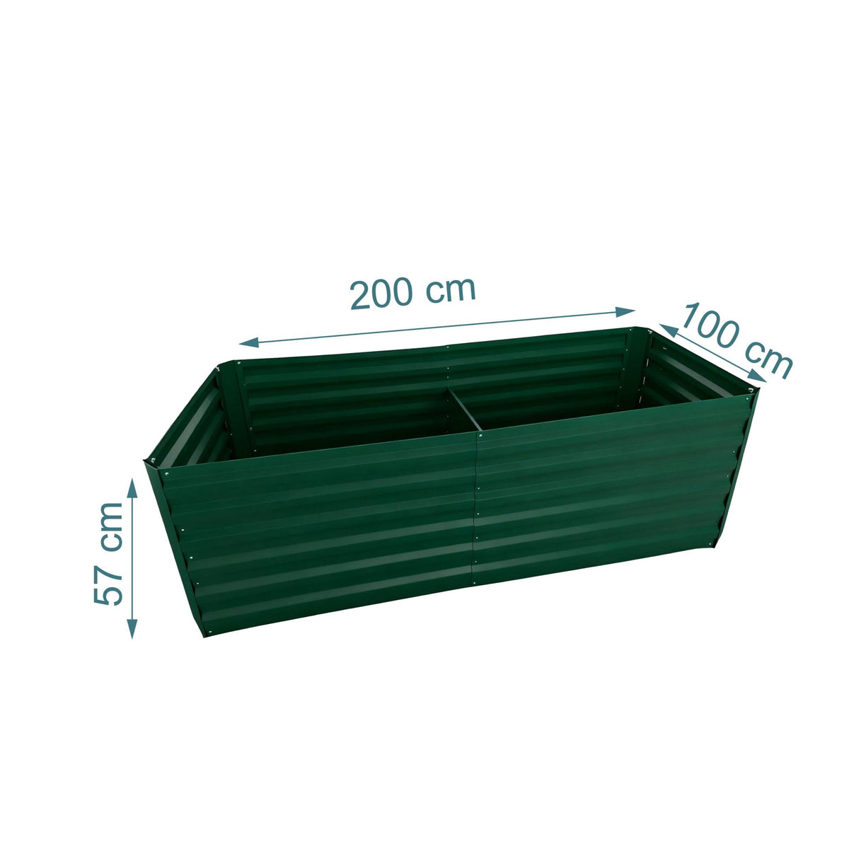 Galvanised Iron Raised Garden Bed – Square Planter Box