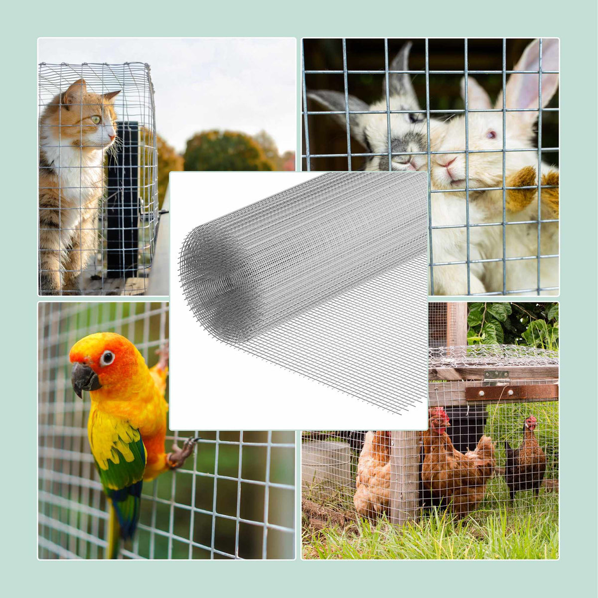 Galvanised Steel Aviary Mesh 6.3mm – Weather-Resistant