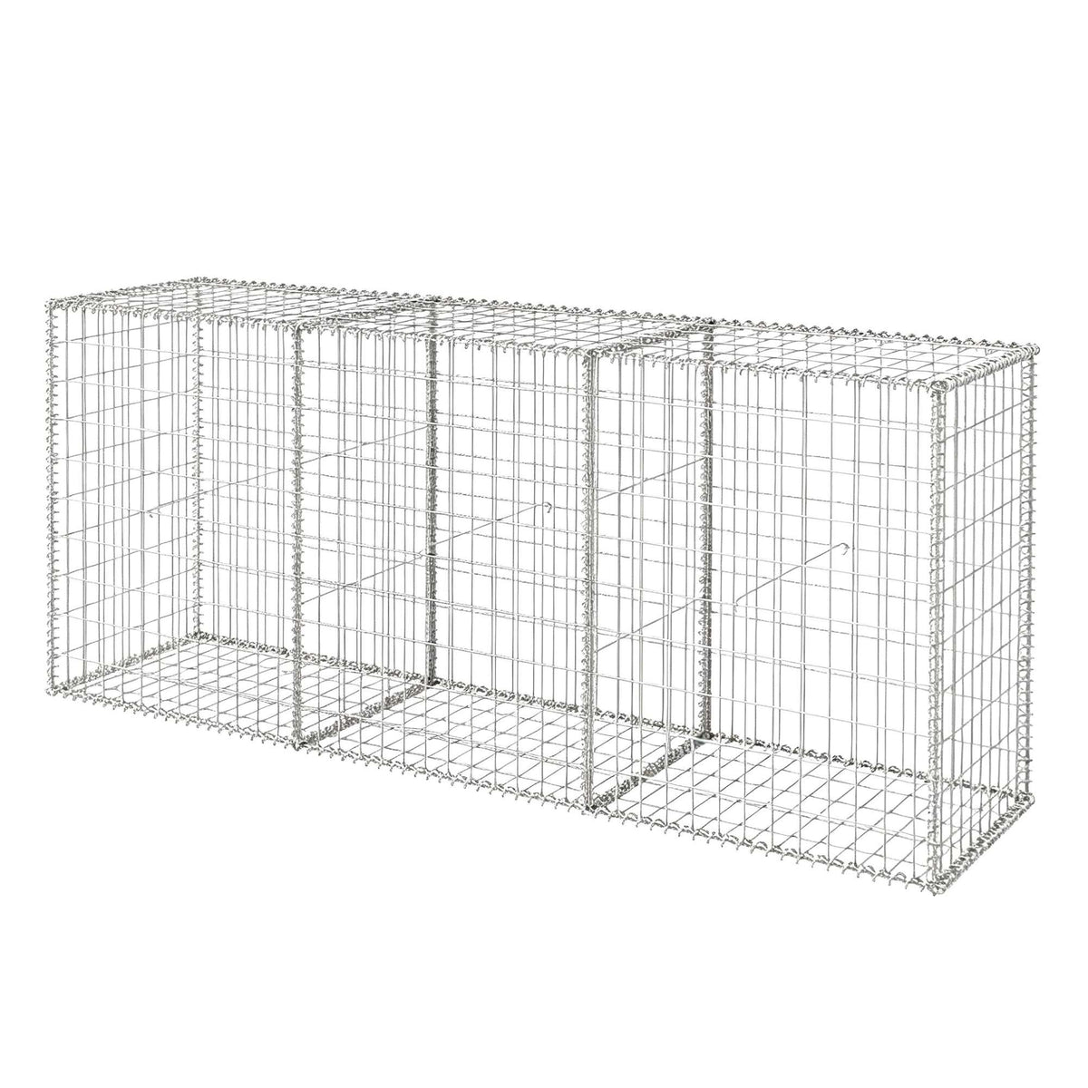 Galvanised Steel Gabion Basket, 100 x 200 x 50 cm