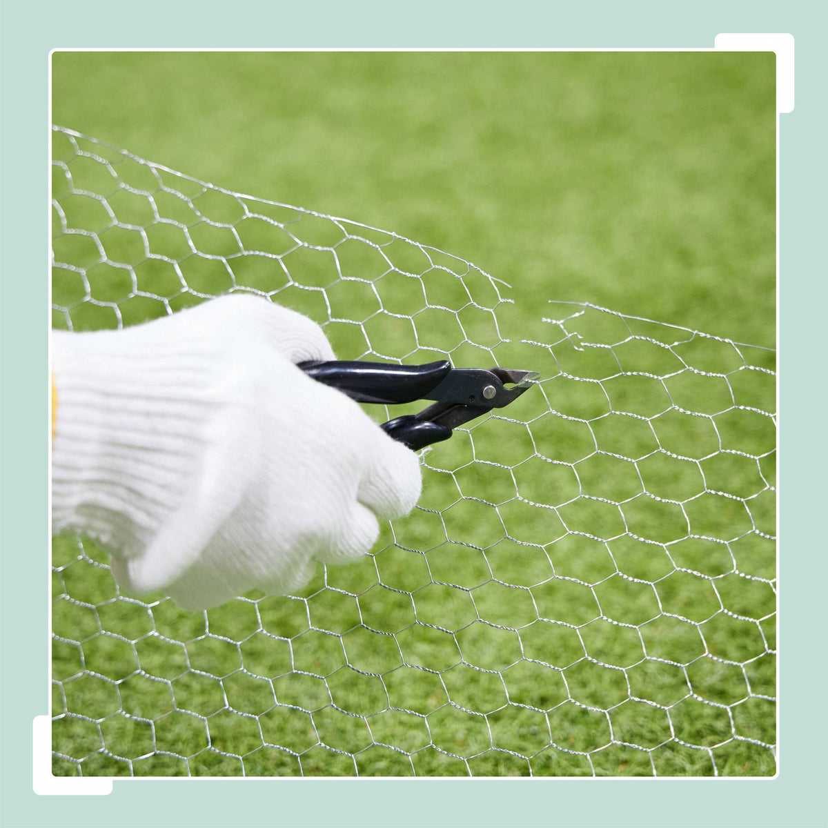 Galvanised Wire Mesh Fence, 15x25 mm, Cut-to-Size