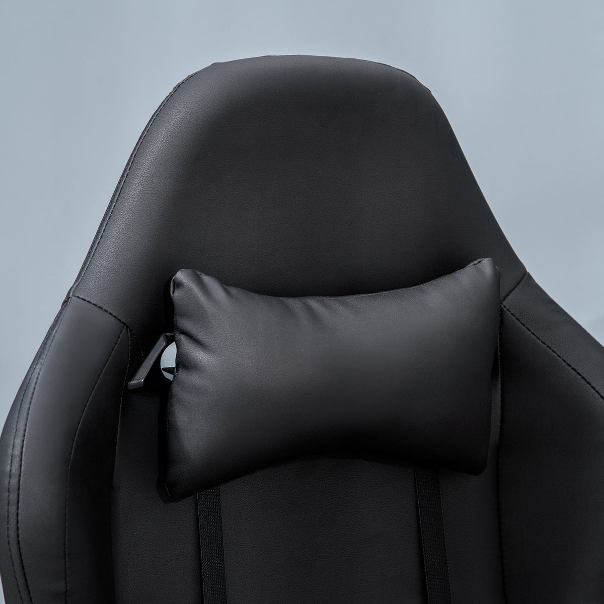 Gaming Chair With Rocker And Reclining Function, Height-Adjustable Office Chair, Ergonomic Swivel Chair, 90-160° Tilt Angle, Faux Leather 71X58X125-131Cm