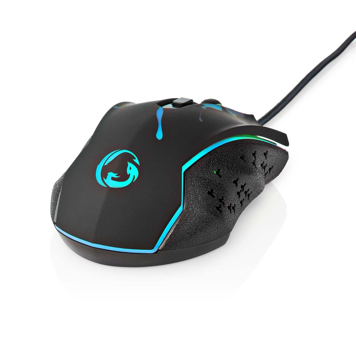 Gaming Mouse | Wire bound | 1200 / 1800 / 2400 / 3600 dpi | Adjustable DPI | Number of buttons: 6 | Programmable buttons | Right-handed | 1.50 m | LEDs