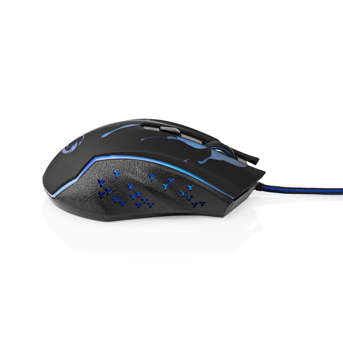 Gaming Mouse | Wire bound | 1200 / 1800 / 2400 / 3600 dpi | Adjustable DPI | Number of buttons: 6 | Programmable buttons | Right-handed | 1.50 m | LEDs