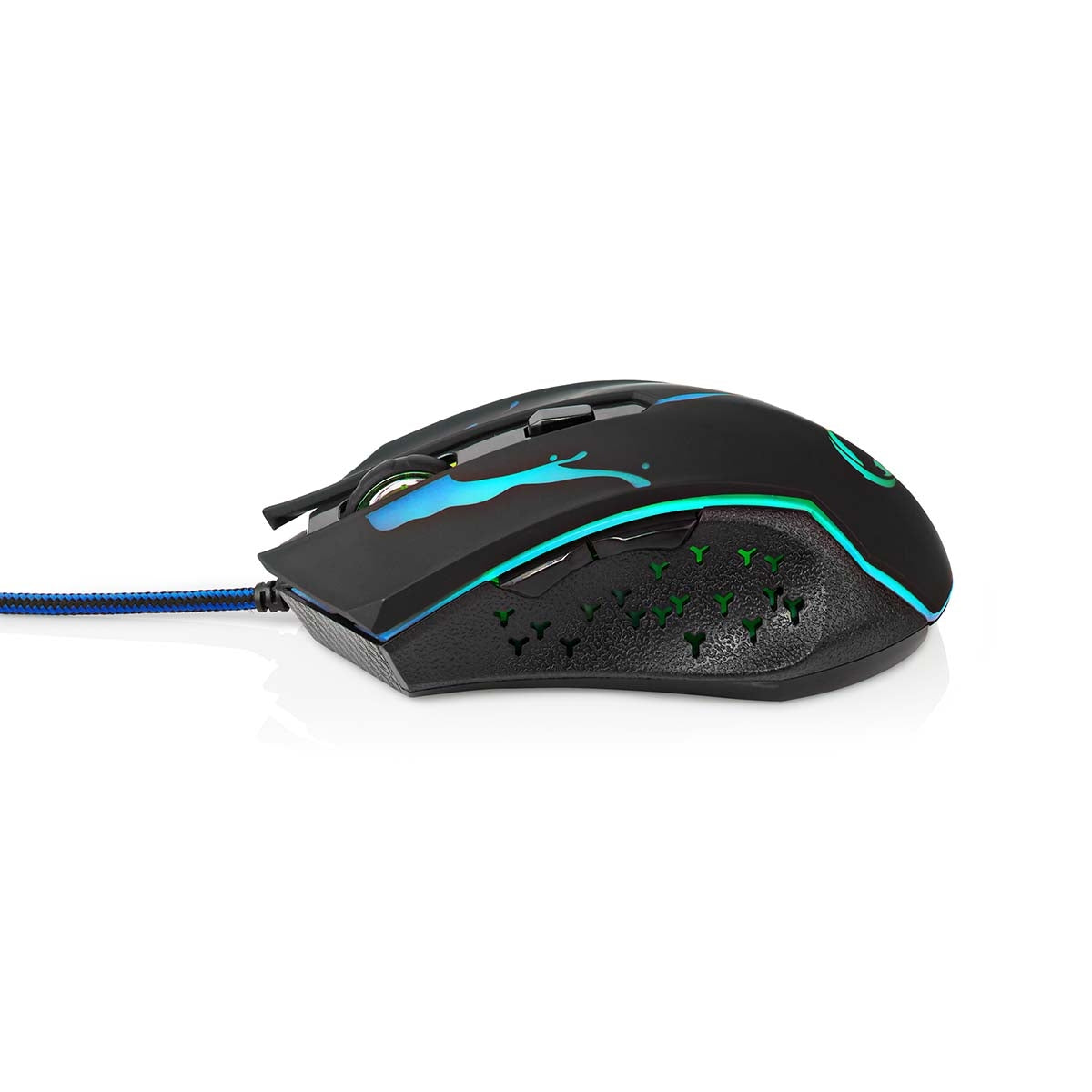 Gaming Mouse | Wire bound | 1200 / 1800 / 2400 / 3600 dpi | Adjustable DPI | Number of buttons: 6 | Programmable buttons | Right-handed | 1.50 m | LEDs